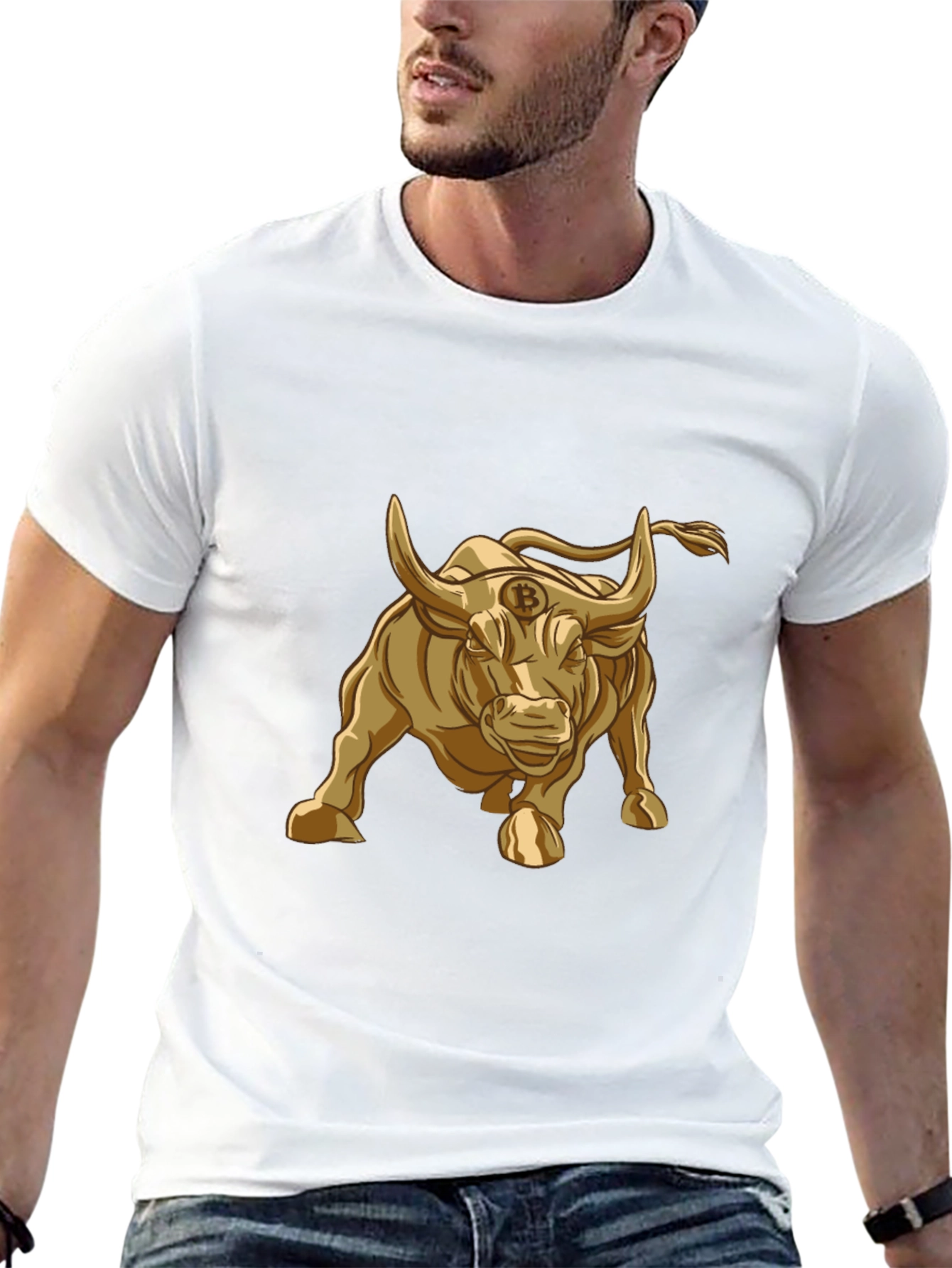 Bitcoin Bull T-Shirt - Crypto Currency Graphic Tee