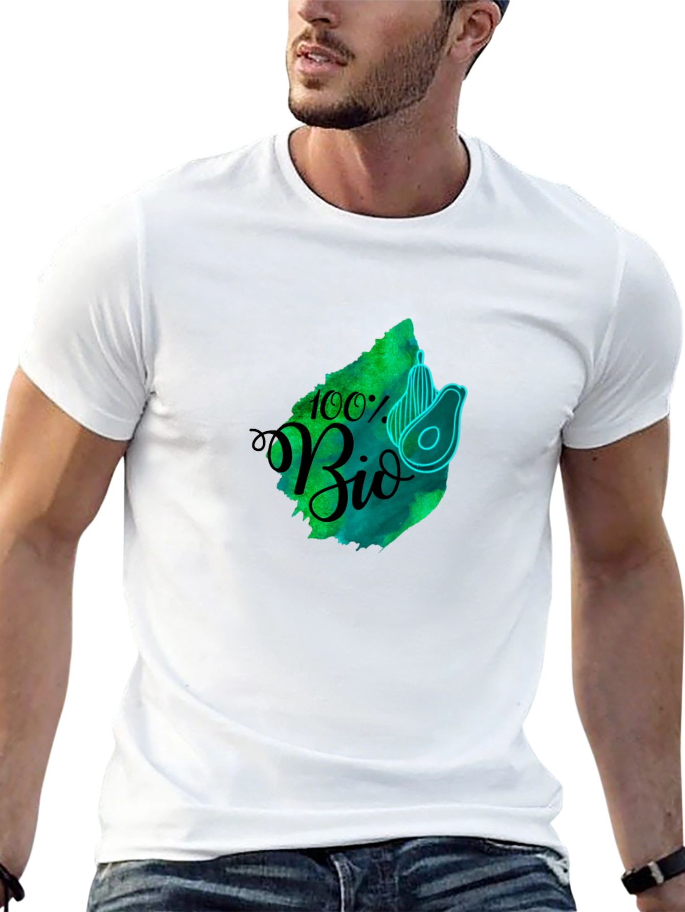 Eco-Friendly 100% Bio Avocado Graphic Tee