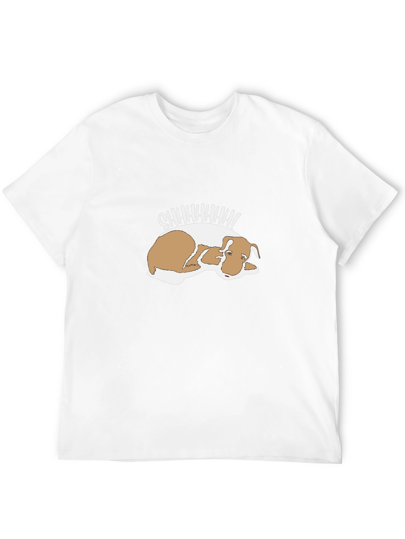 Shhh! Sleeping Dog Graphic Tee - Comfy & Cute