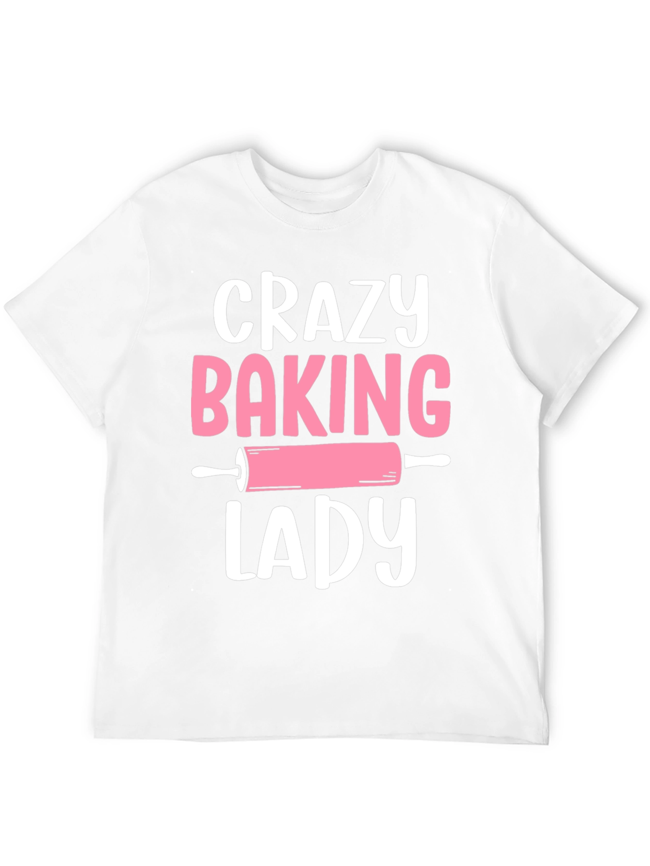 Crazy Baking Lady Graphic Tee - Black