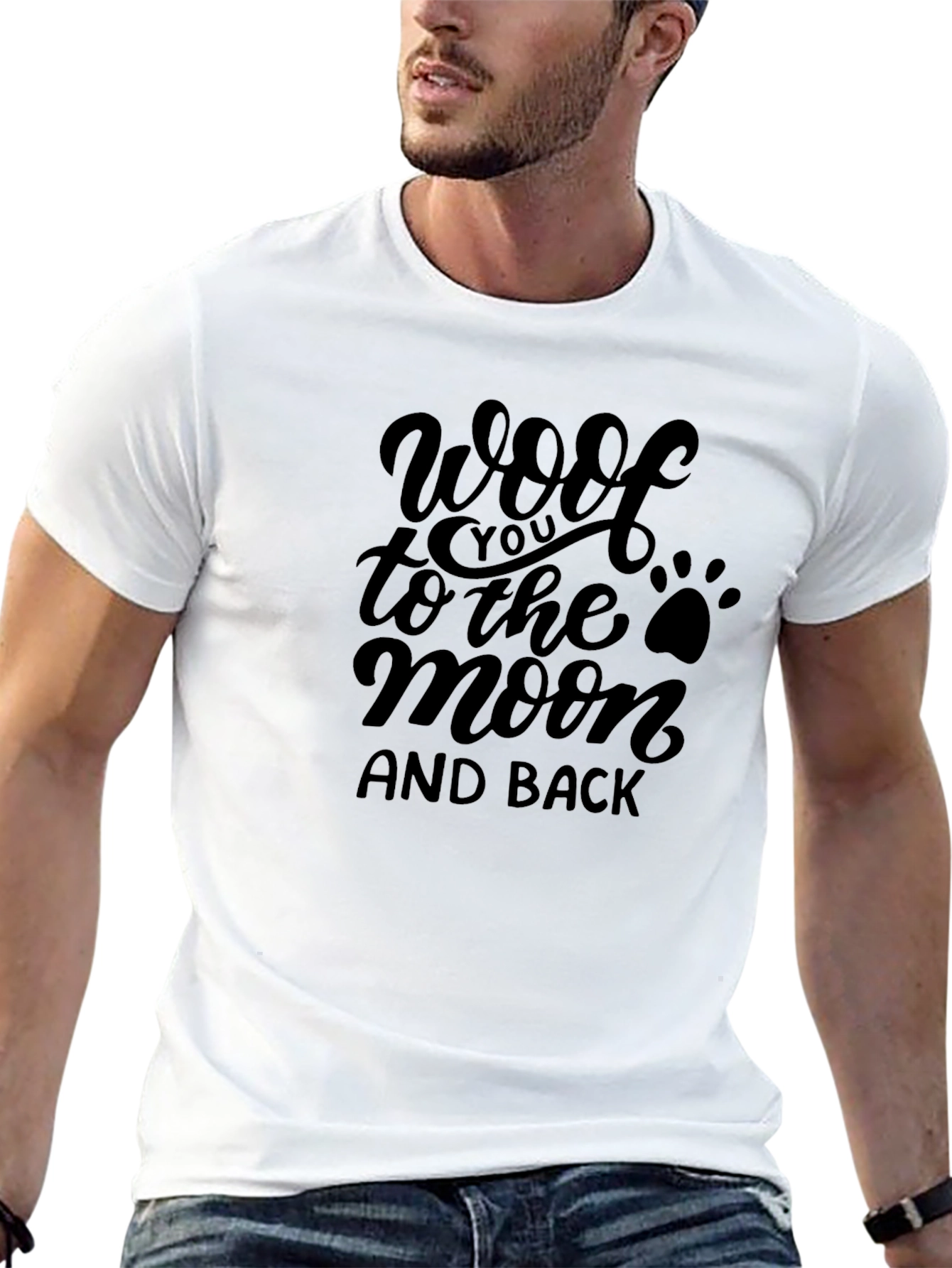 Woof to the Moon and Back Graphic Tee