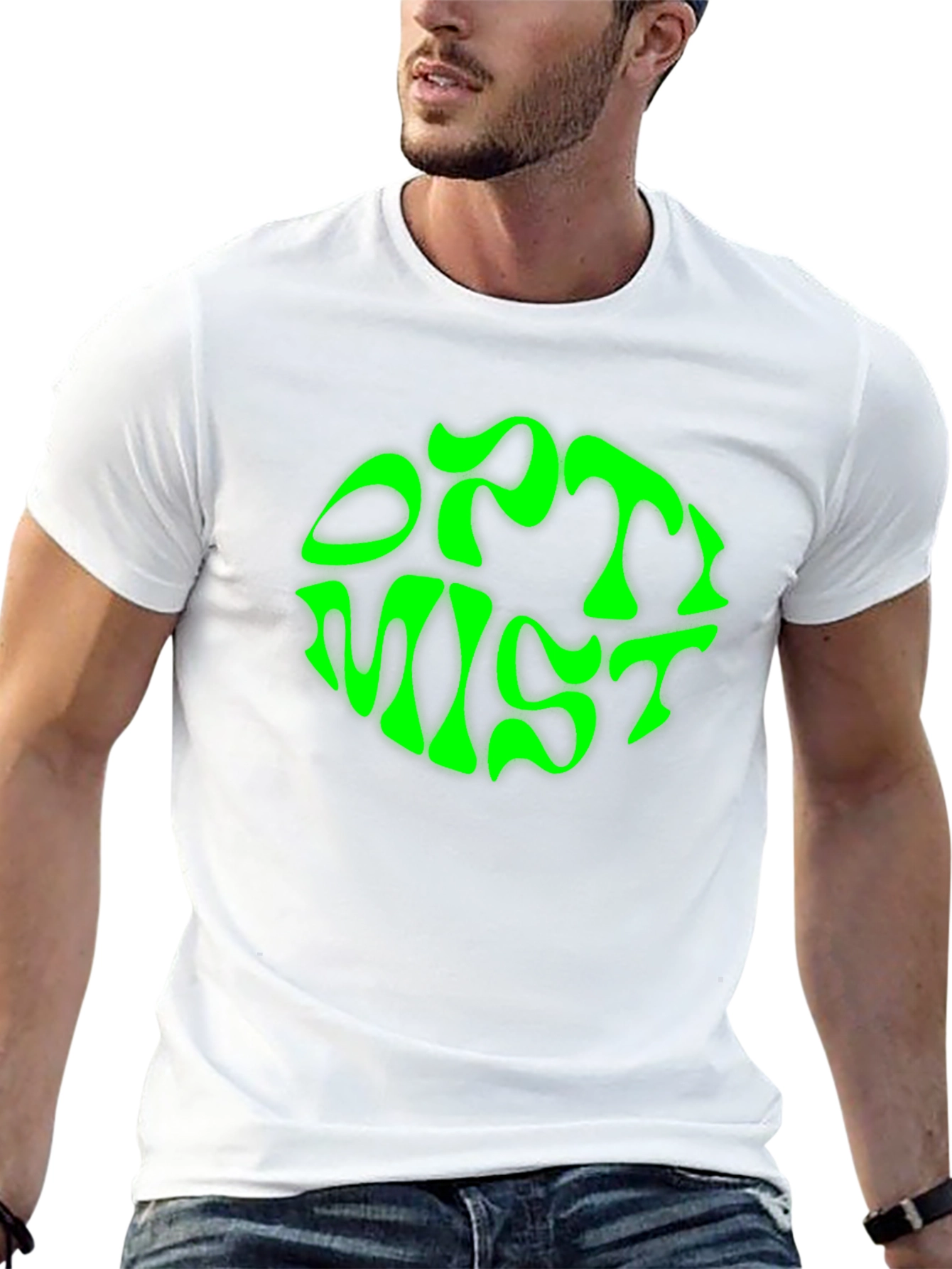 Optimist Black T-Shirt - Bold Graphic Tee