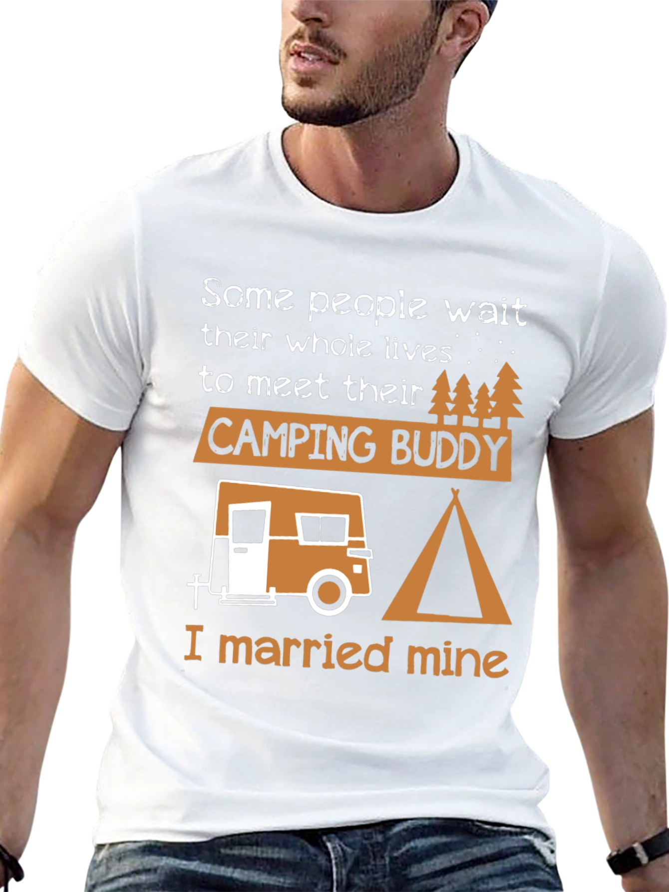 Camping Buddy Graphic Tee - I Married Mine