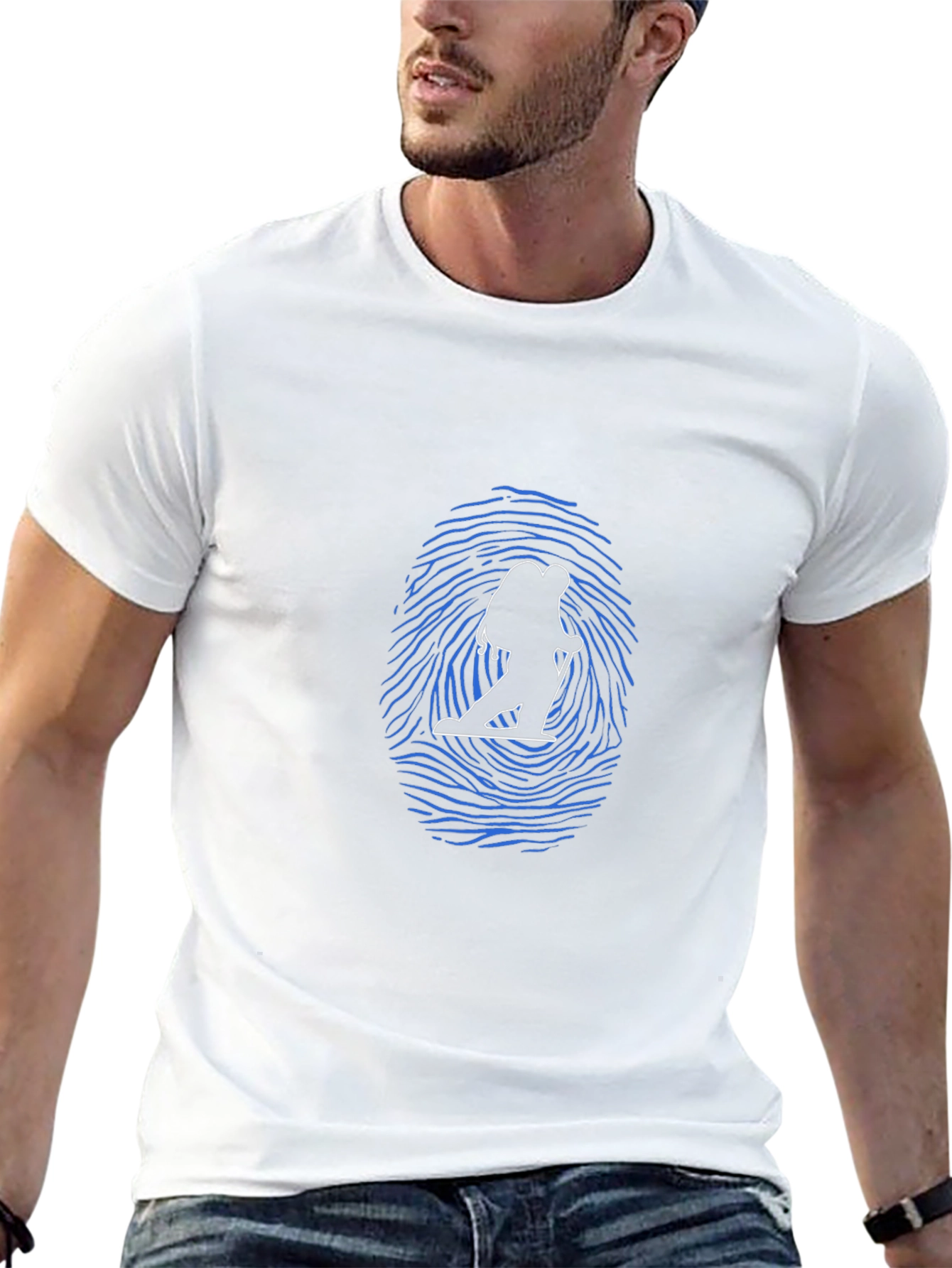 Hiking Silhouette Graphic Tee - Black