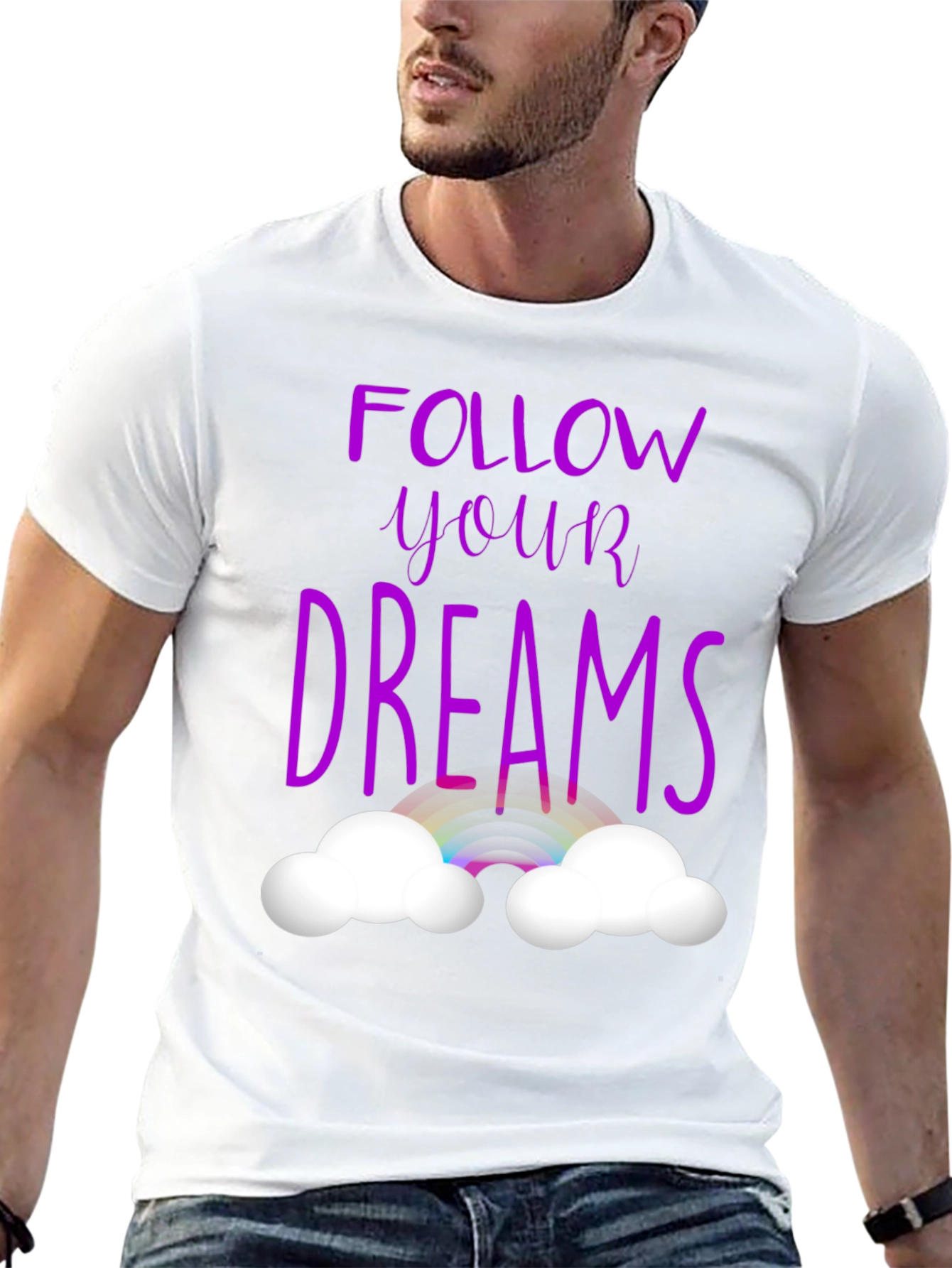 Follow Your Dreams Graphic Tee - Black