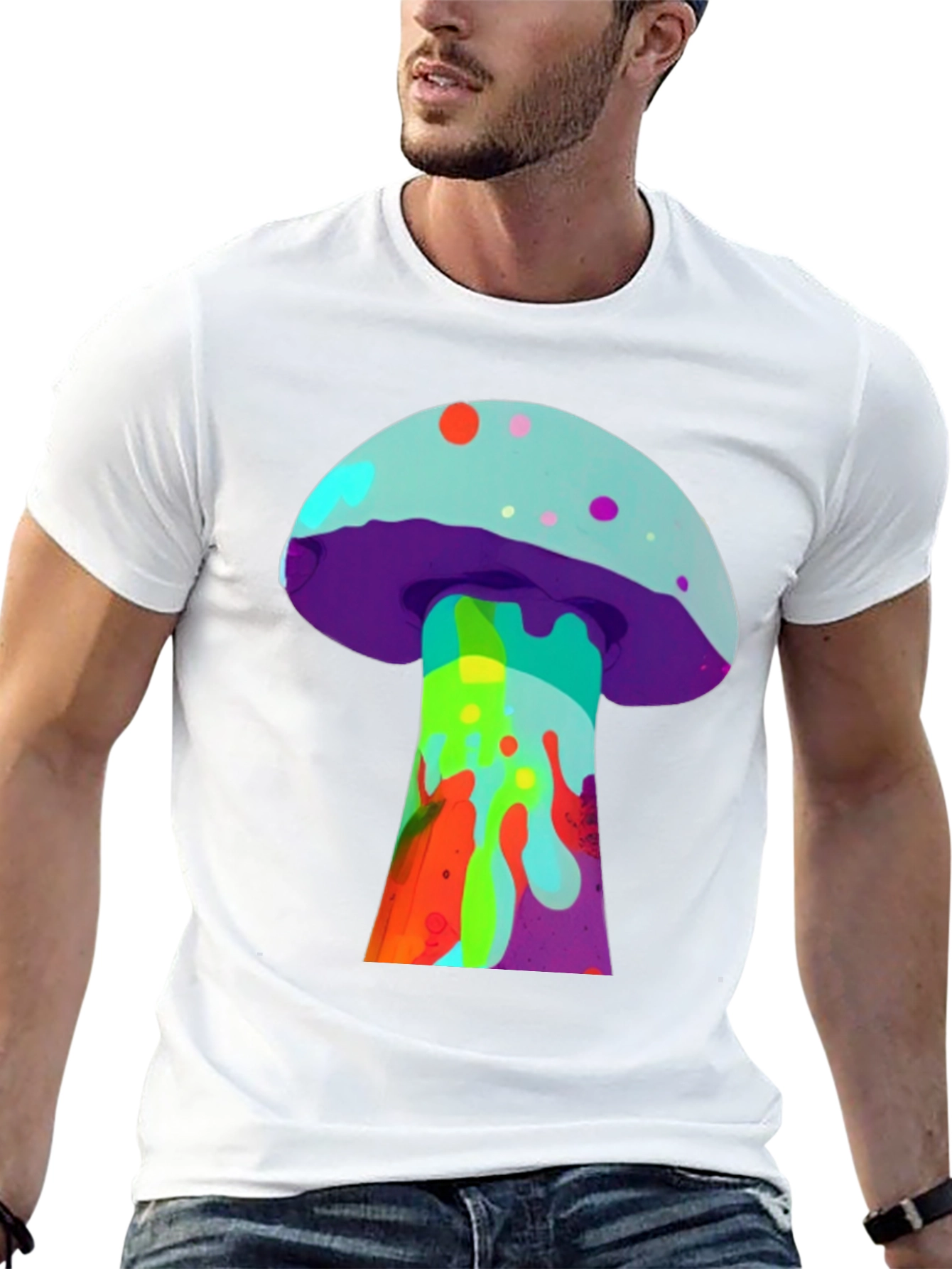 Psychedelic Mushroom Graphic Tee