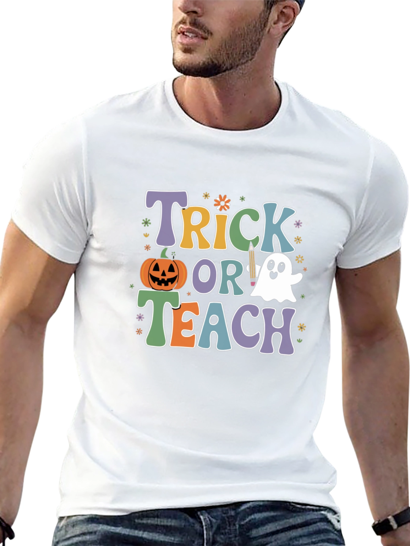 Trick or Teach Halloween Teacher T-Shirt