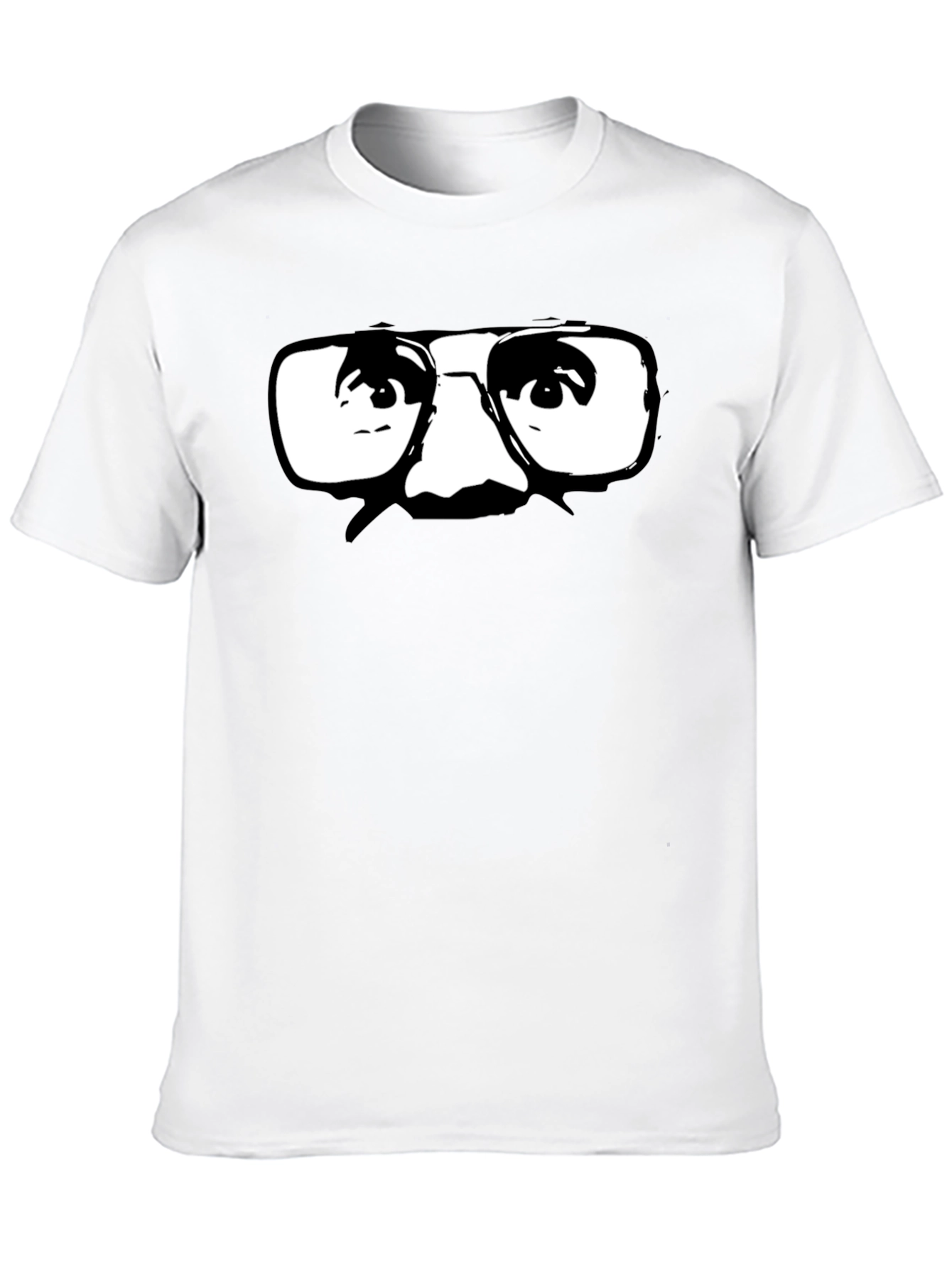 Retro Glasses Graphic Black T-Shirt