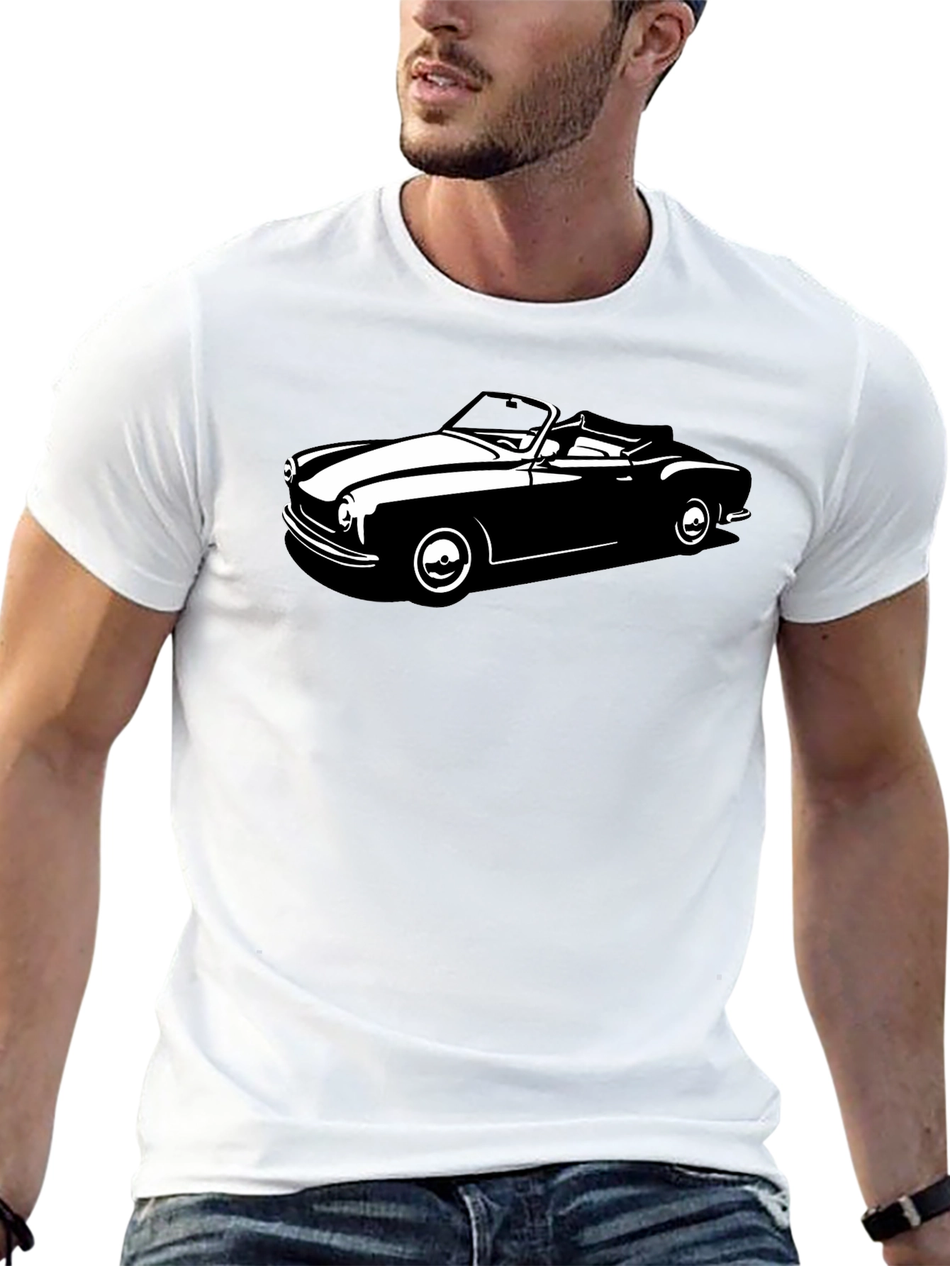Classic Car Graphic Tee - Black
