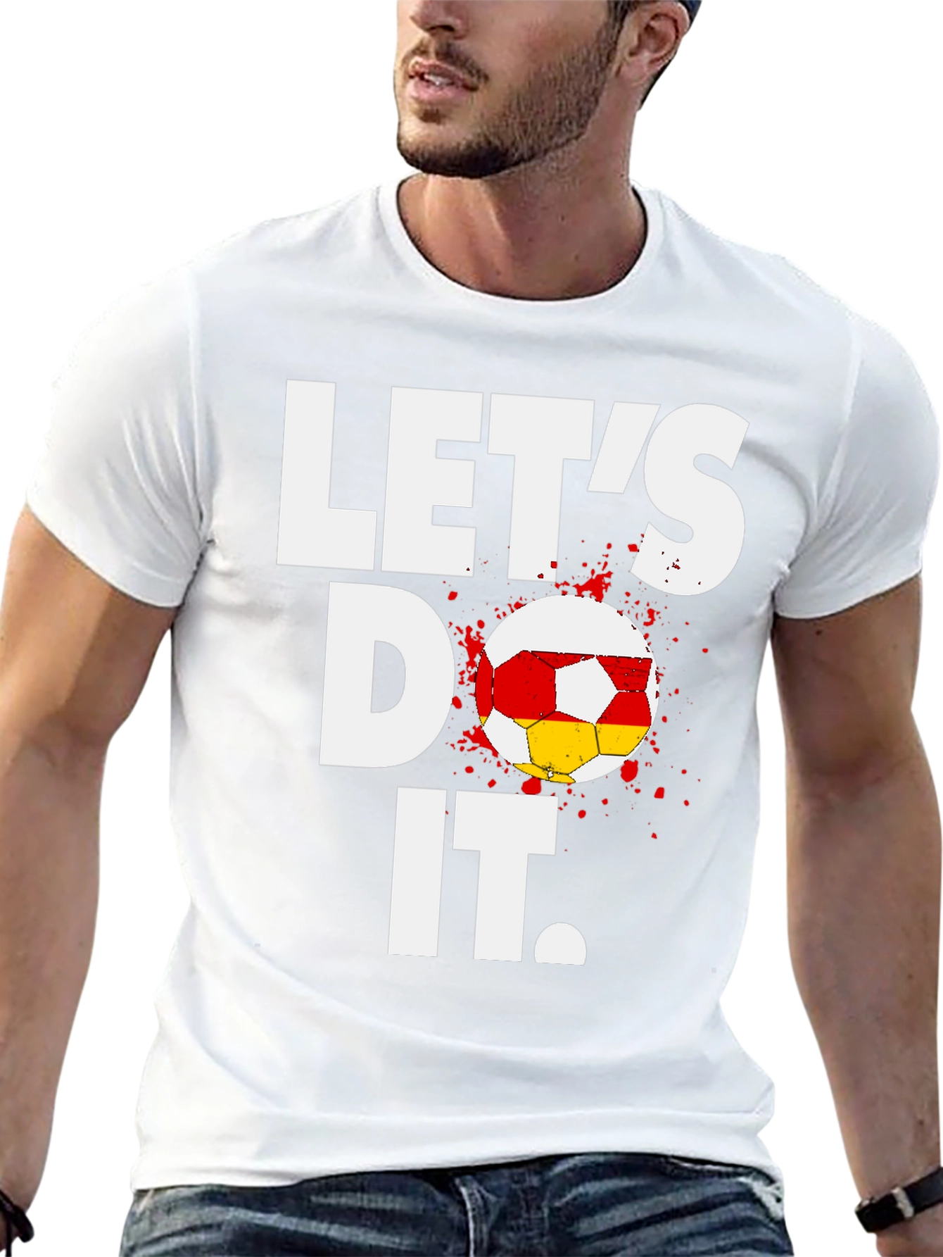 Lets Do It Soccer T-Shirt - Black Cotton Tee