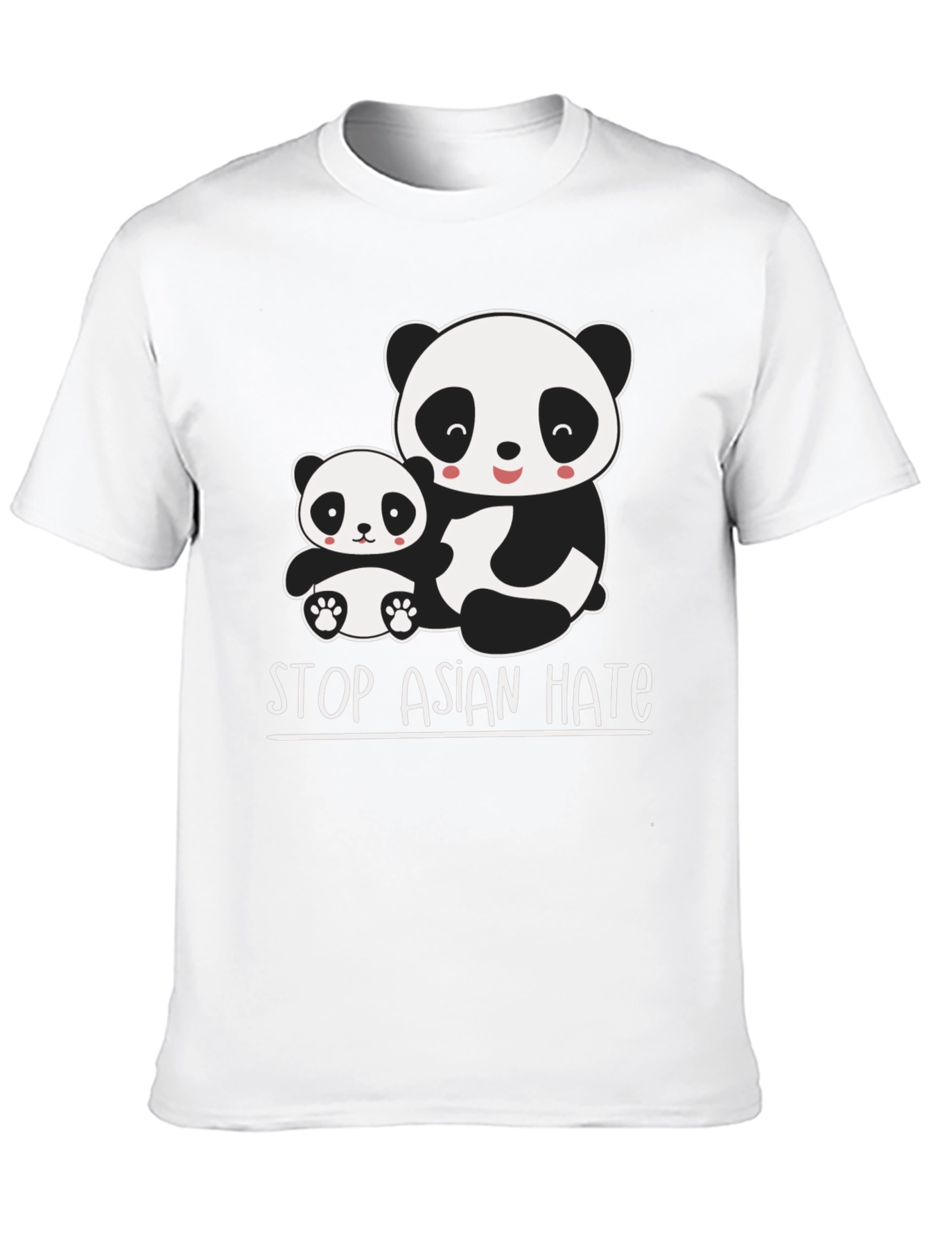 Stop Asian Hate Panda Graphic T-Shirt