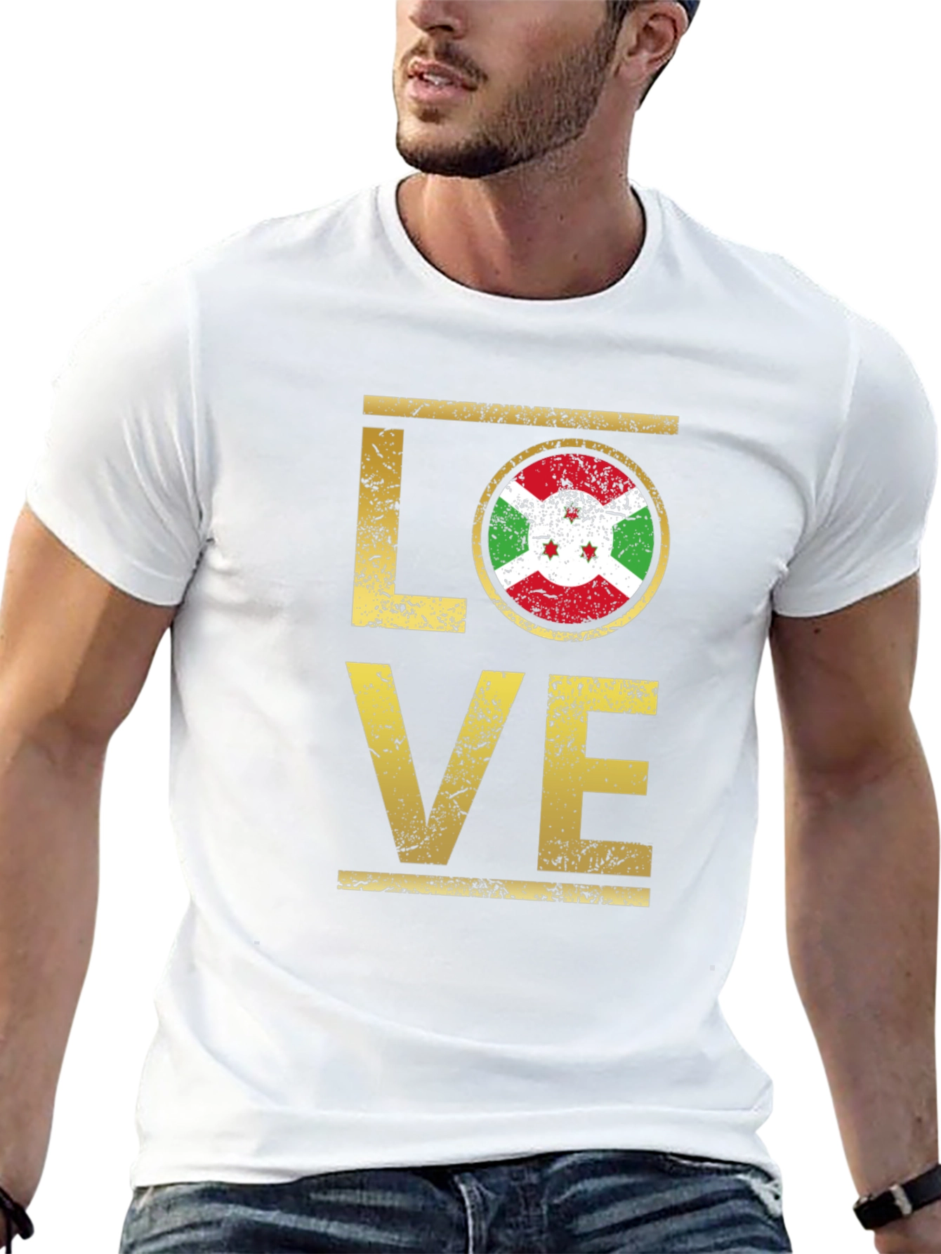 Burundi Flag Love T-Shirt