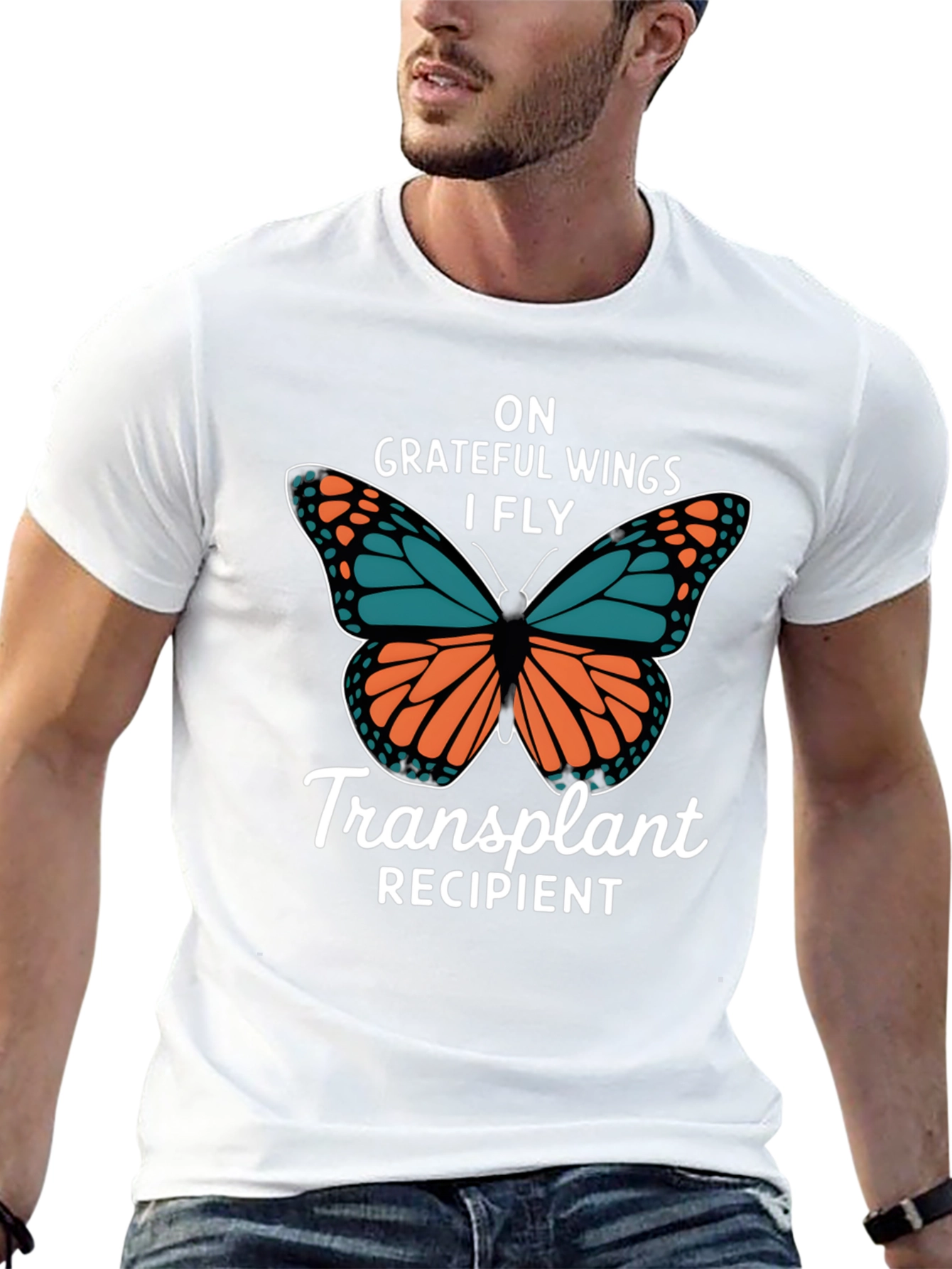 Grateful Wings Transplant Recipient T-Shirt