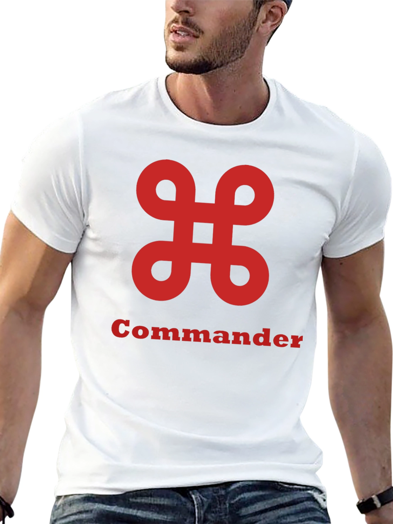 Commander Graphic Tee - Stylish and Bold