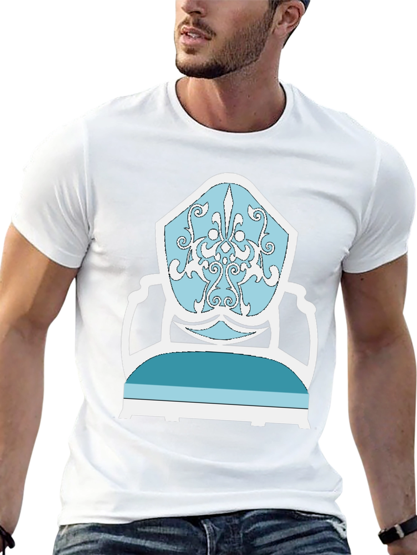 Elegant Chair Graphic Tee - Stylish Comfort