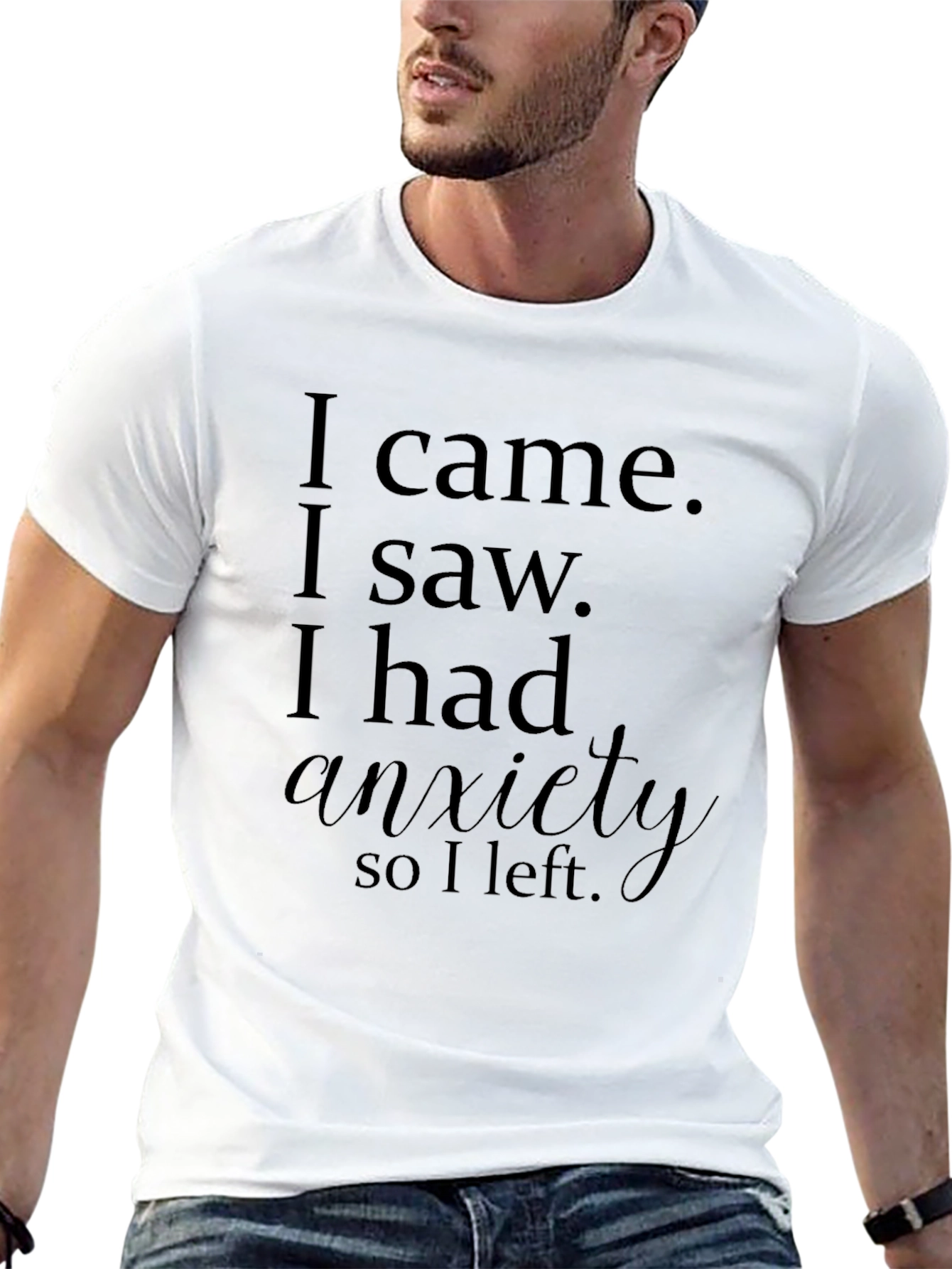Funny Anxiety Graphic T-Shirt