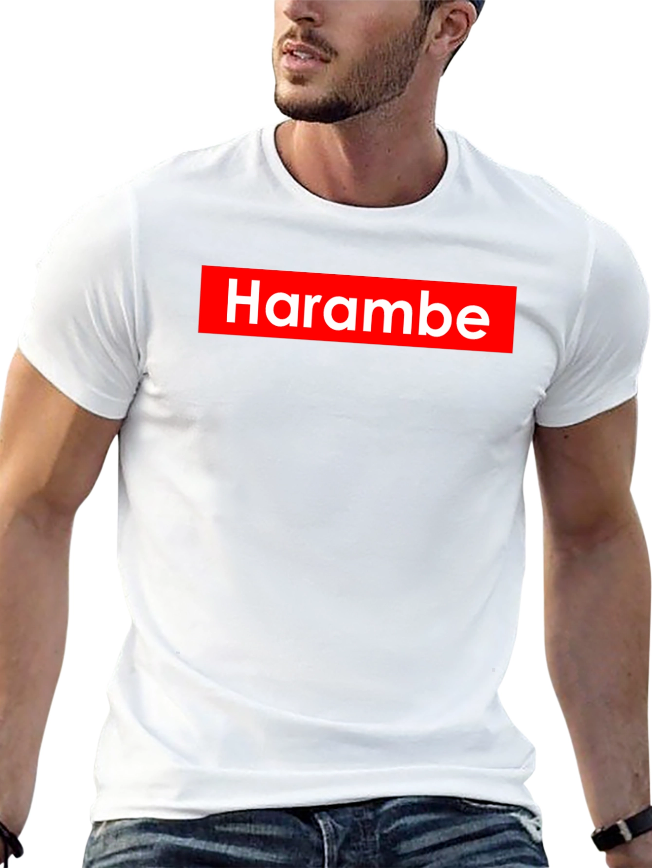 Harambe Graphic Print T-Shirt - Supreme Style