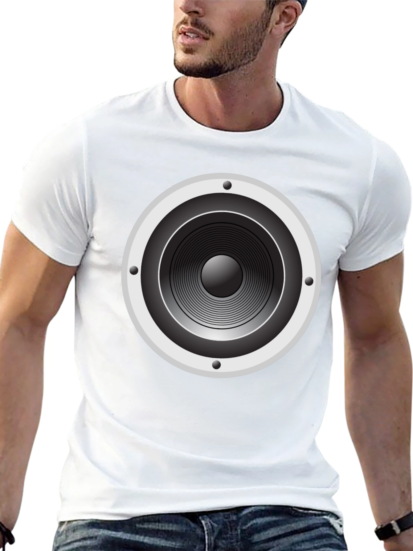 Speaker Graphic T-Shirt - Bold Sound Design