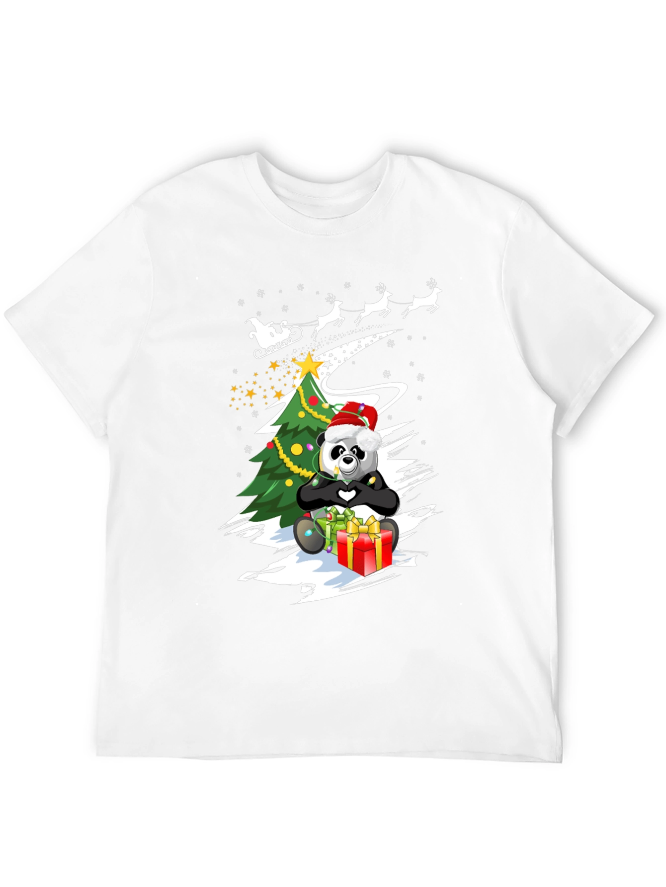 Christmas Panda T-Shirt - Holiday Gift Tee
