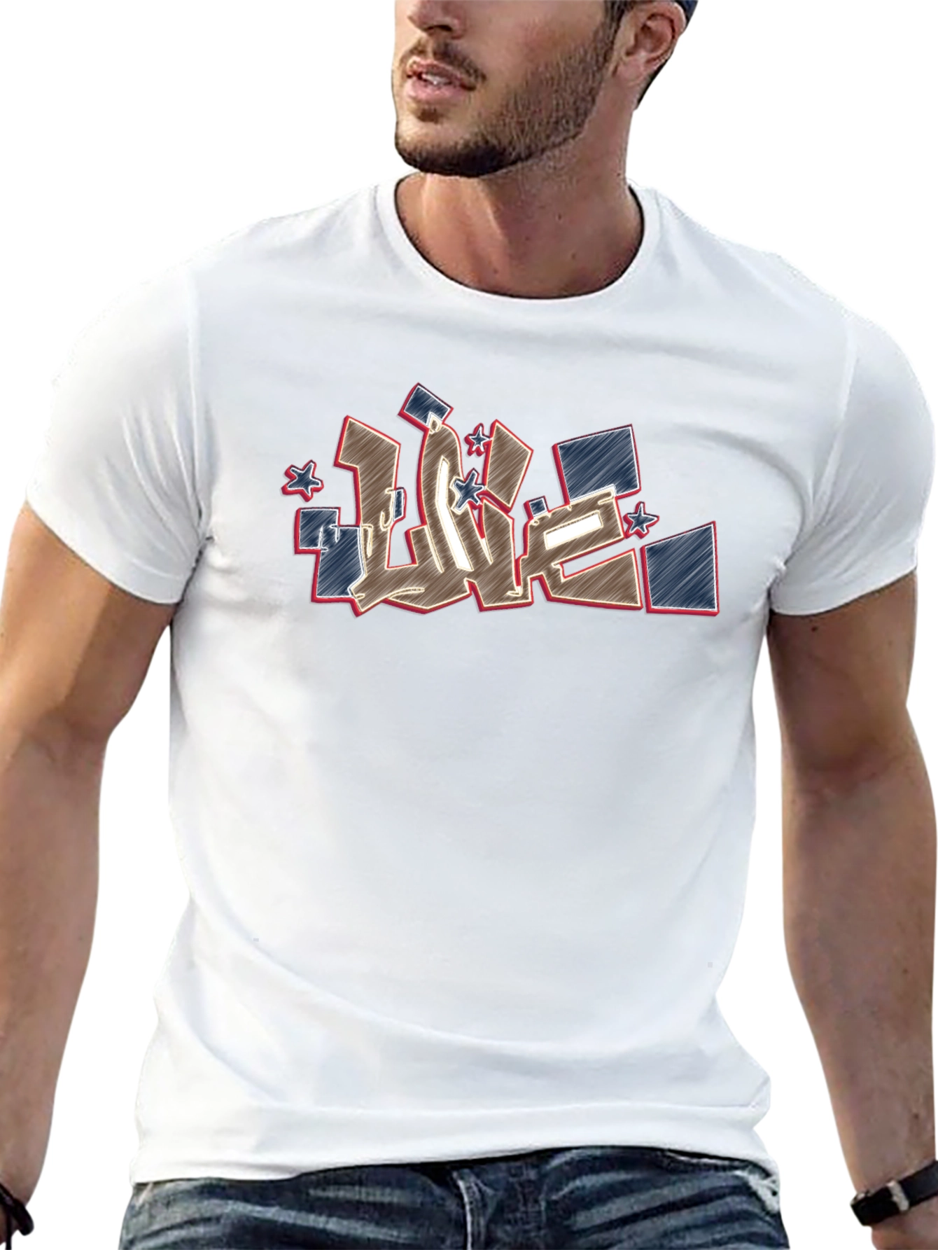 Urban Love Graphic Tee - Black Cotton T-Shirt