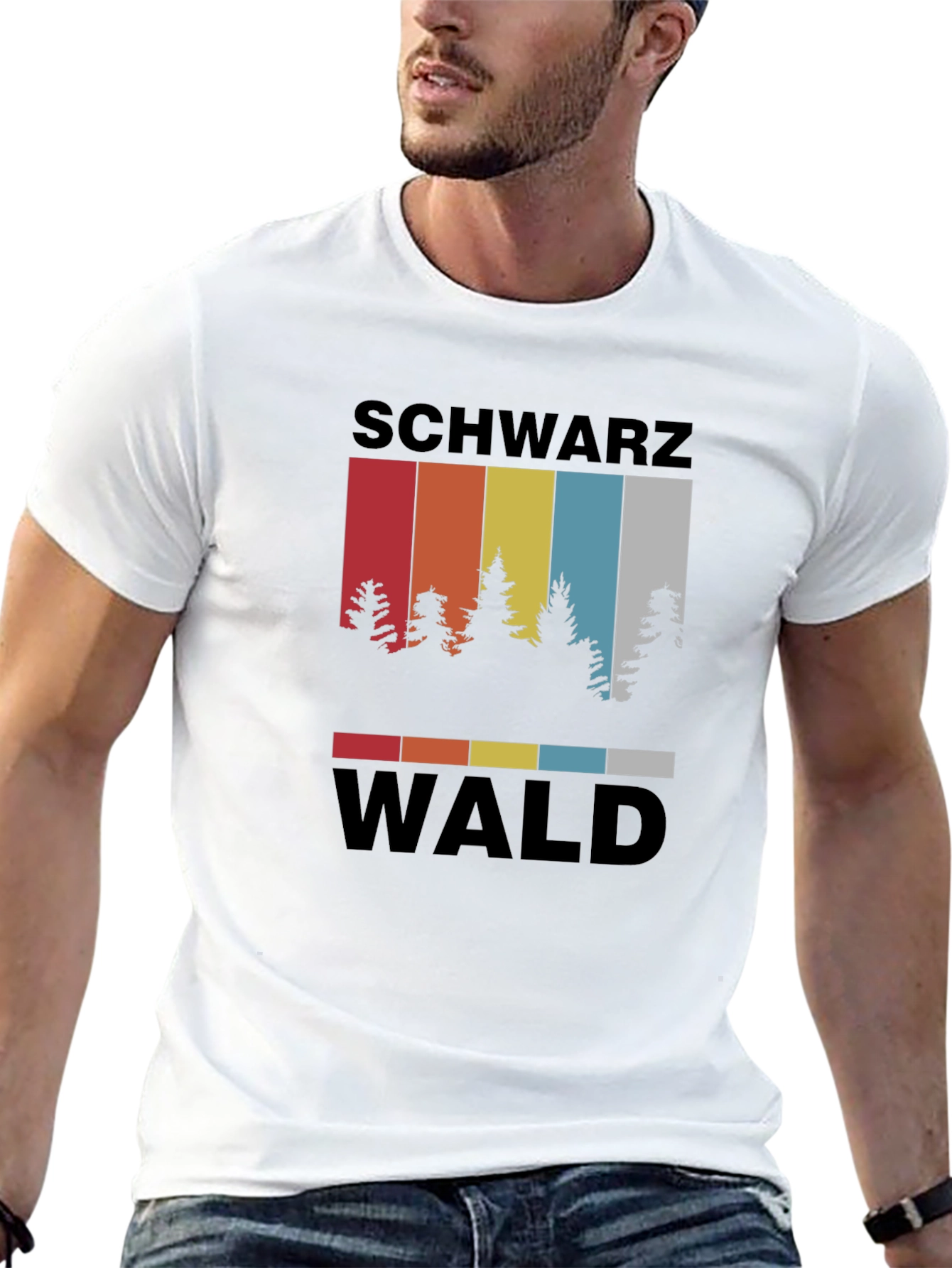 Schwarzwald Forest T-Shirt - Retro Tree Graphic Tee