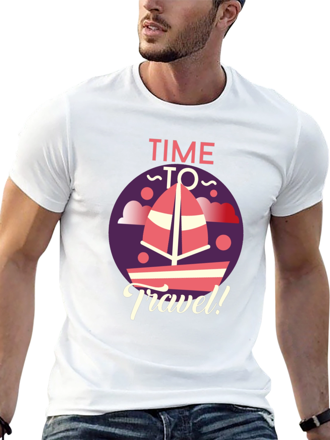Time to Travel Graphic Tee - Black