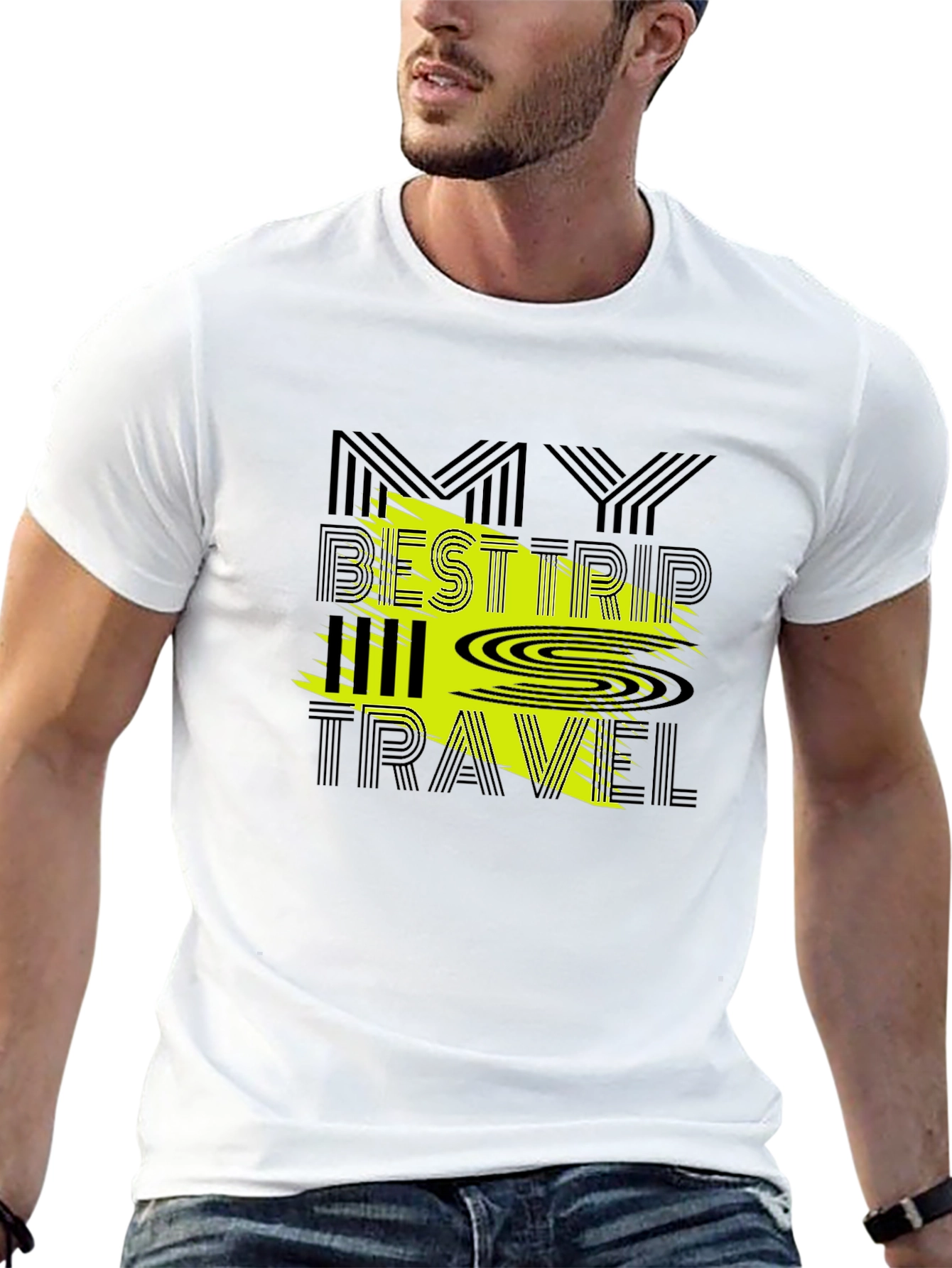 My Best Trip All Travel Graphic Tee - Black