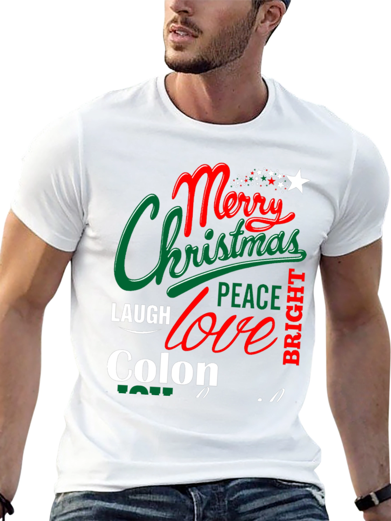 Merry Christmas Colon Tee Shirt