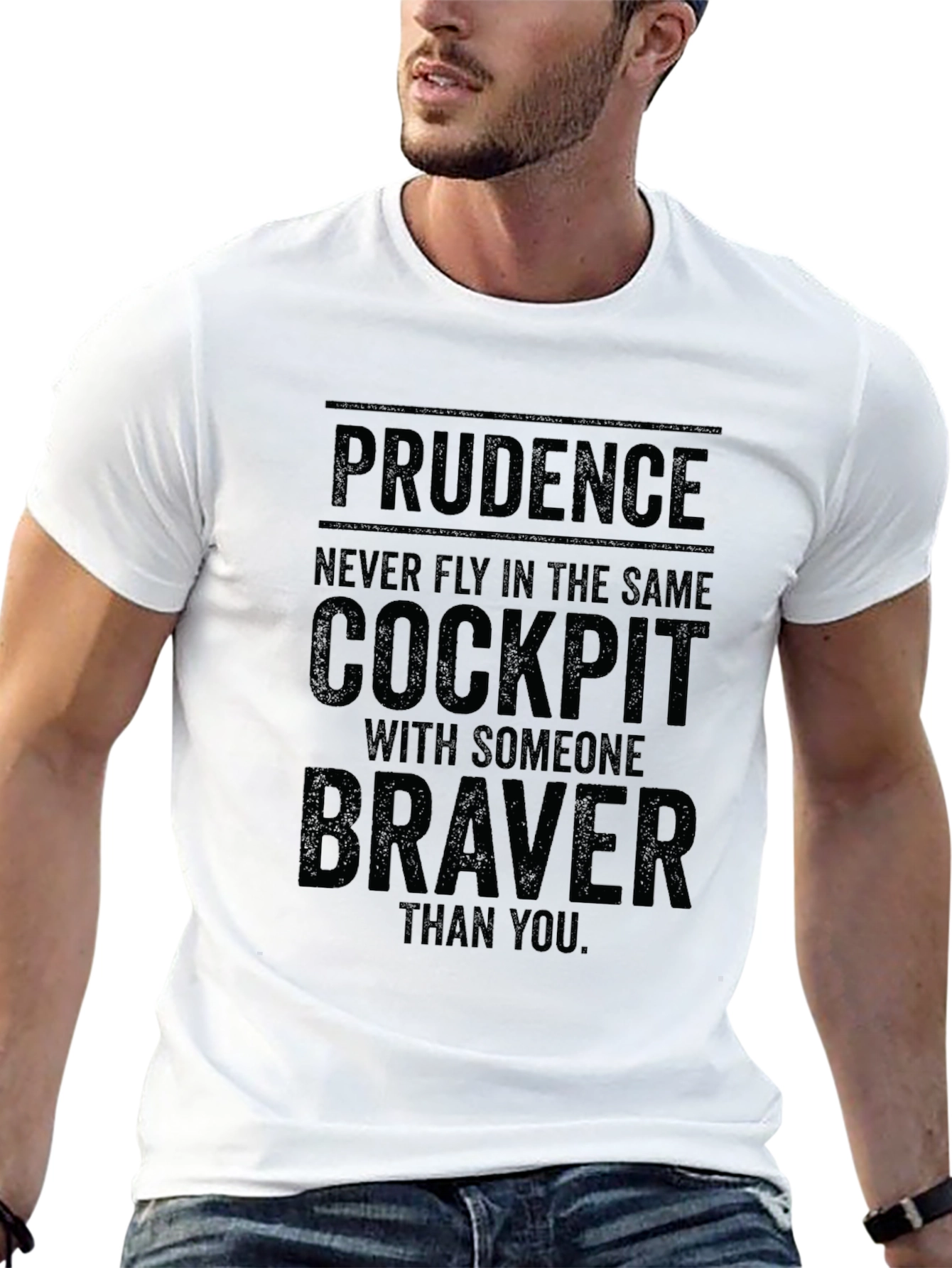 Prudence Cockpit Mens Black T-Shirt