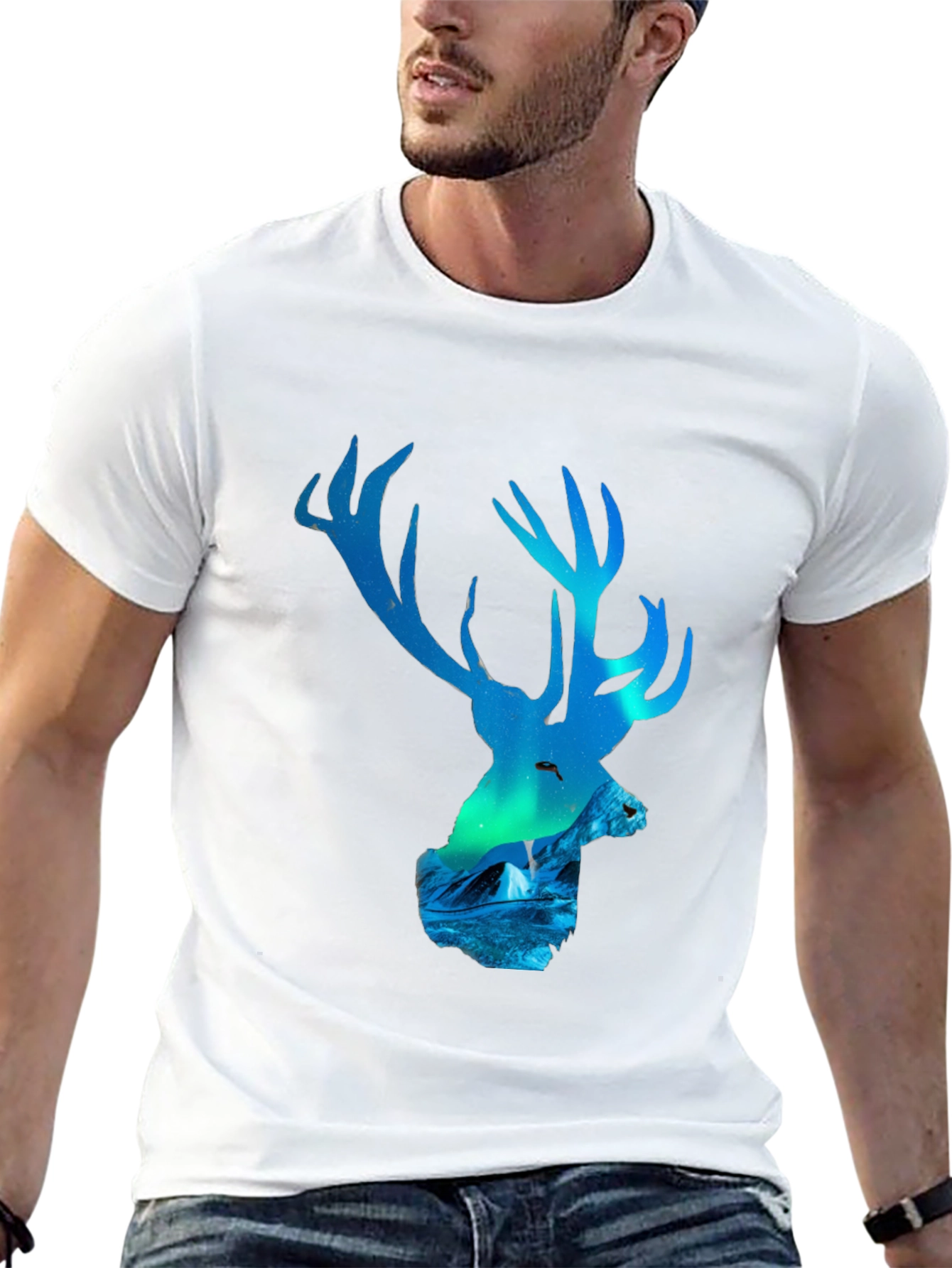 Black Deer Silhouette T-Shirt