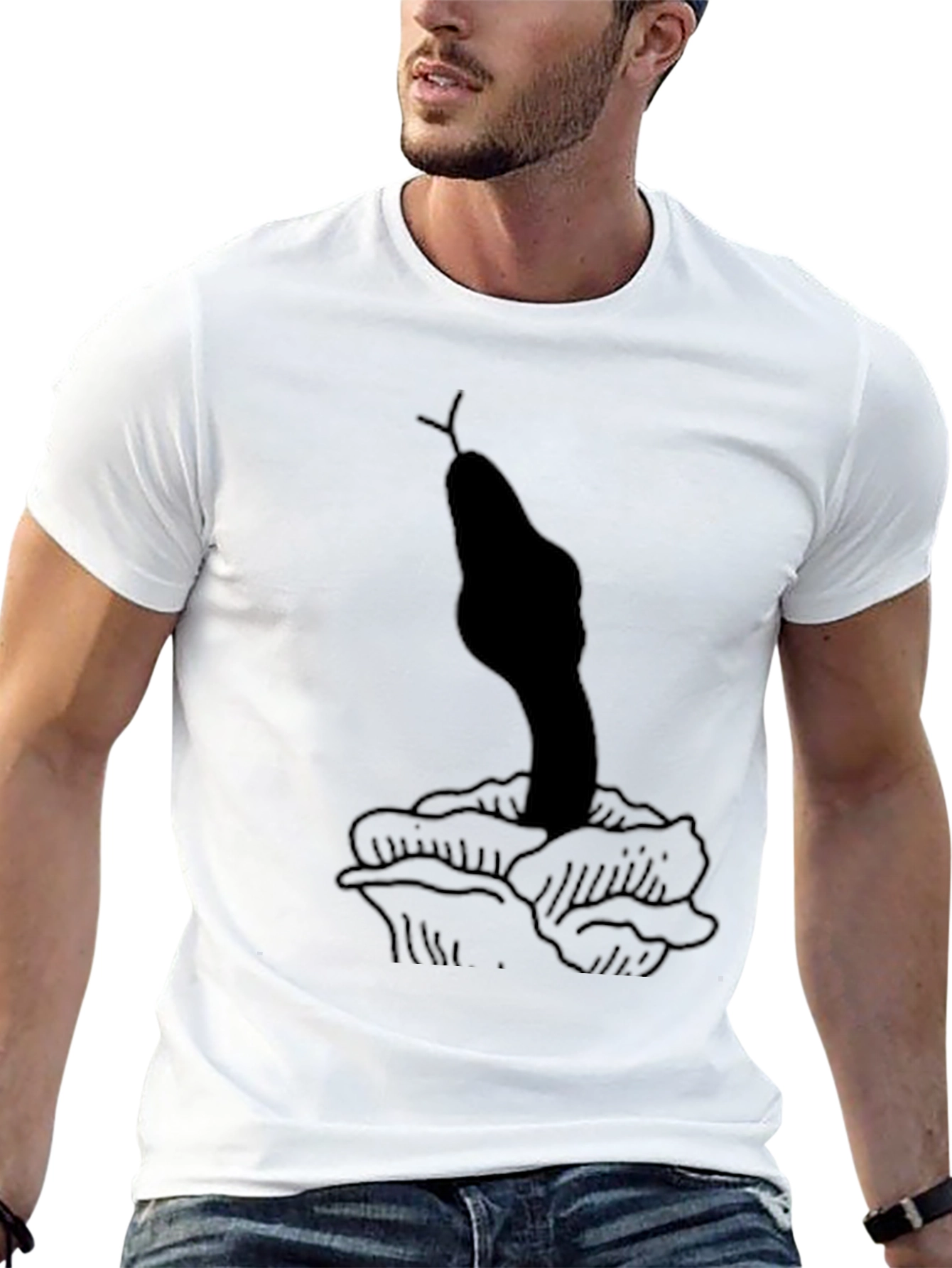 Snake & Rose Graphic T-Shirt - Classic Black