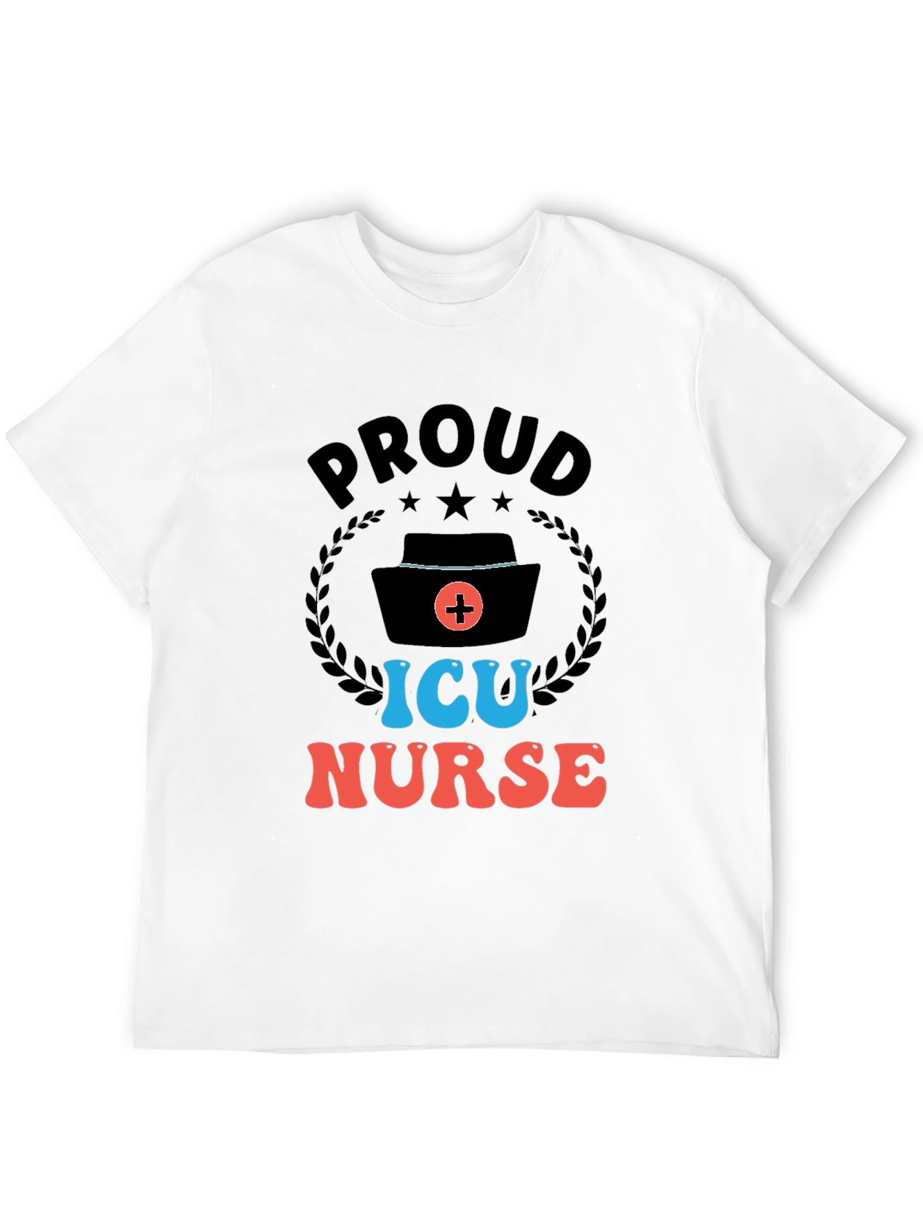 Proud ICU Nurse Graphic T-Shirt