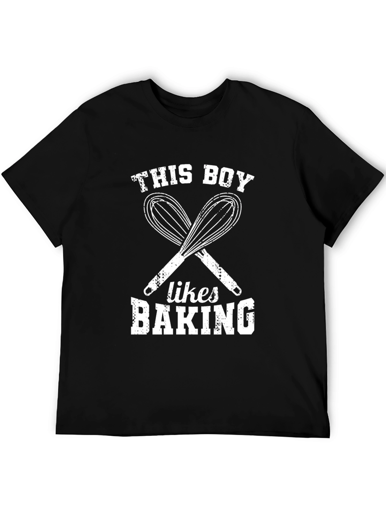This Boy Likes Baking T-Shirt - Whisk Design
