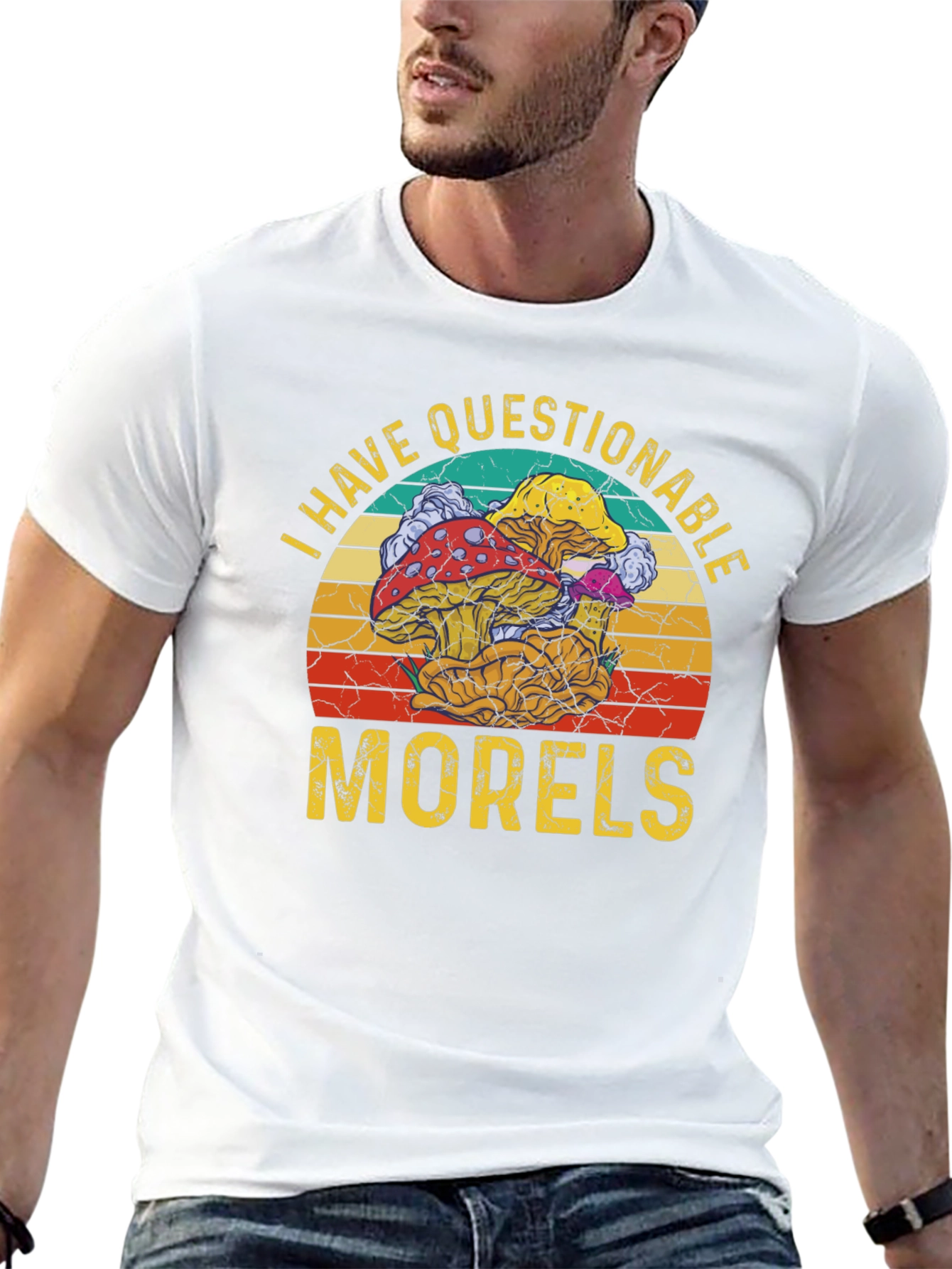Questionable Morels T-Shirt - Funny Mushroom Graphic Tee