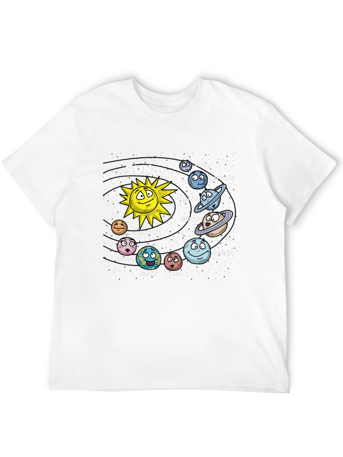 Cartoon Solar System T-Shirt