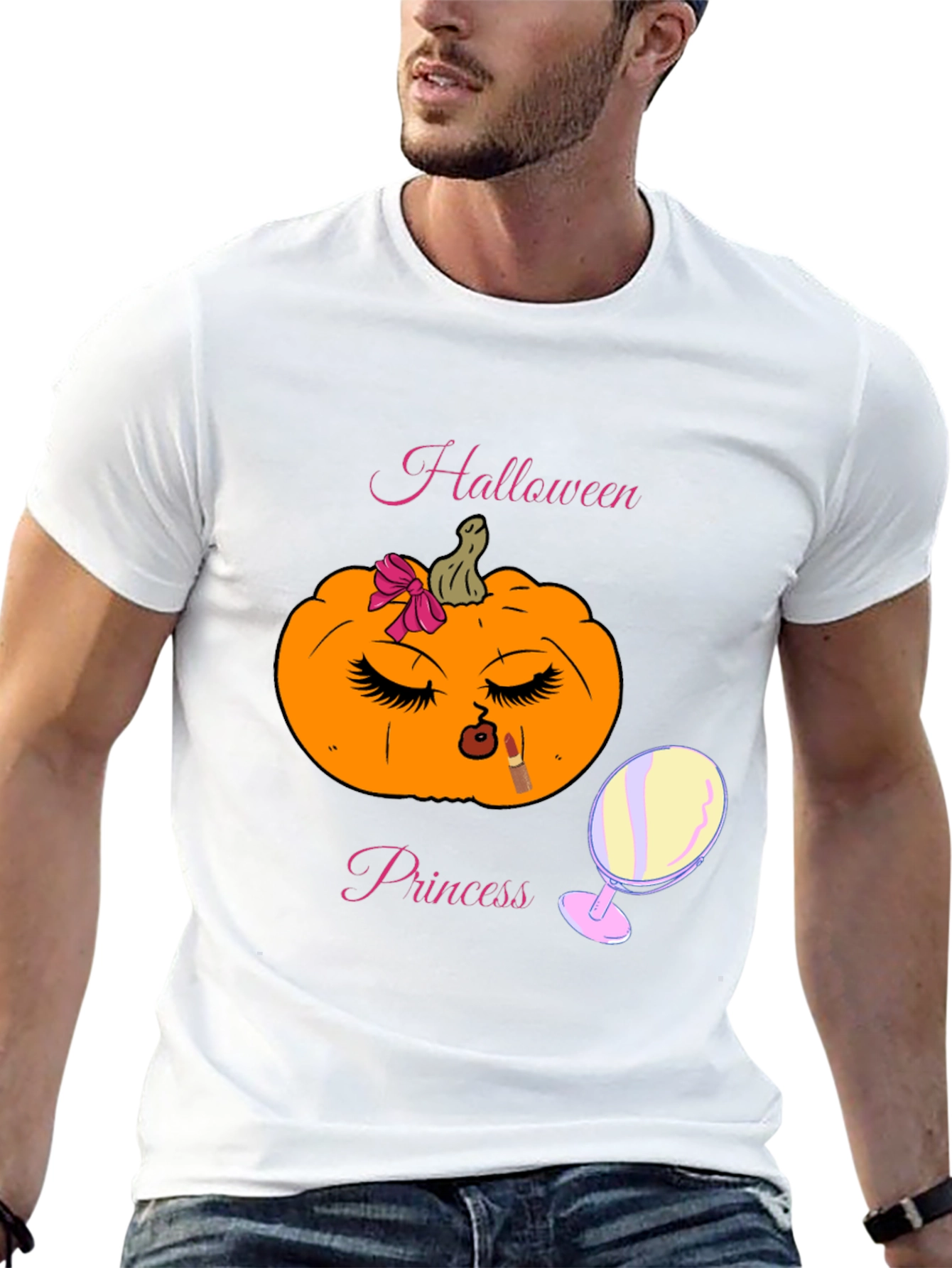 Halloween Princess Pumpkin Graphic Tee