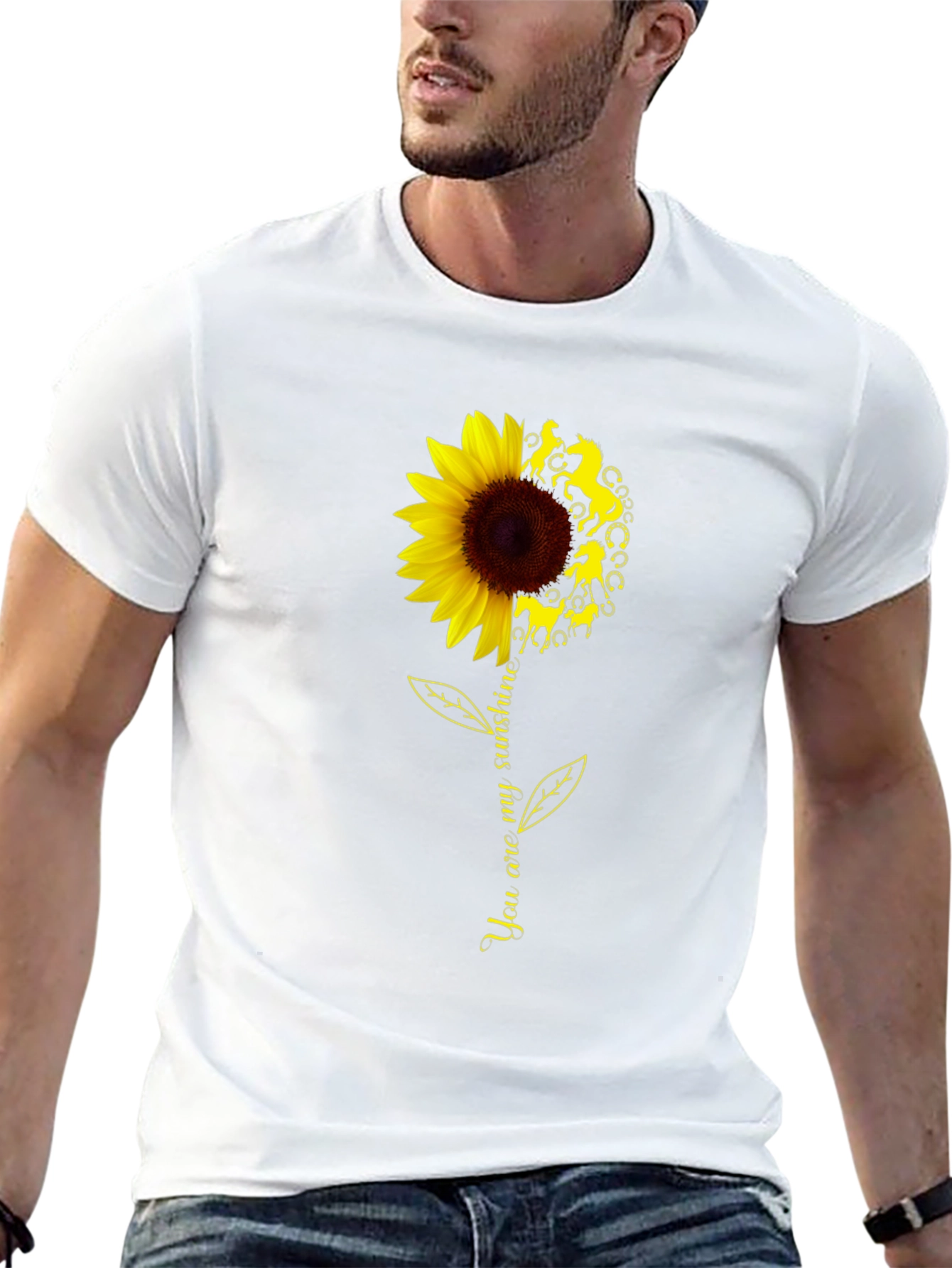 Sunflower Horse T-Shirt - You are my sunshine