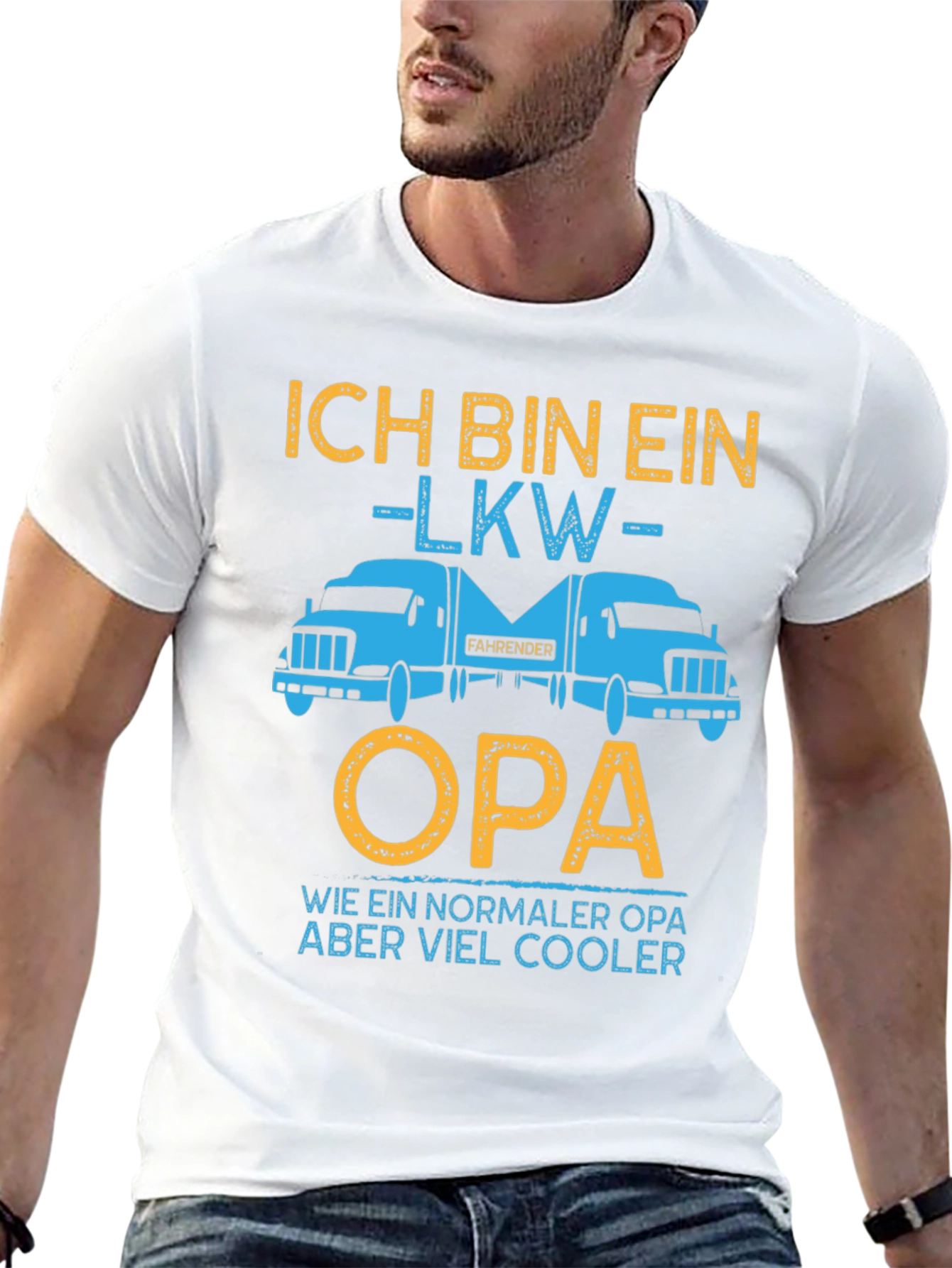 Trucker Opa T-Shirt - Cool Grandpa Gift