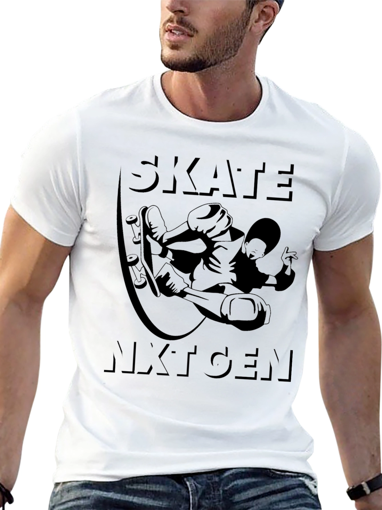 Skate Nxt Gen Black Graphic Tee