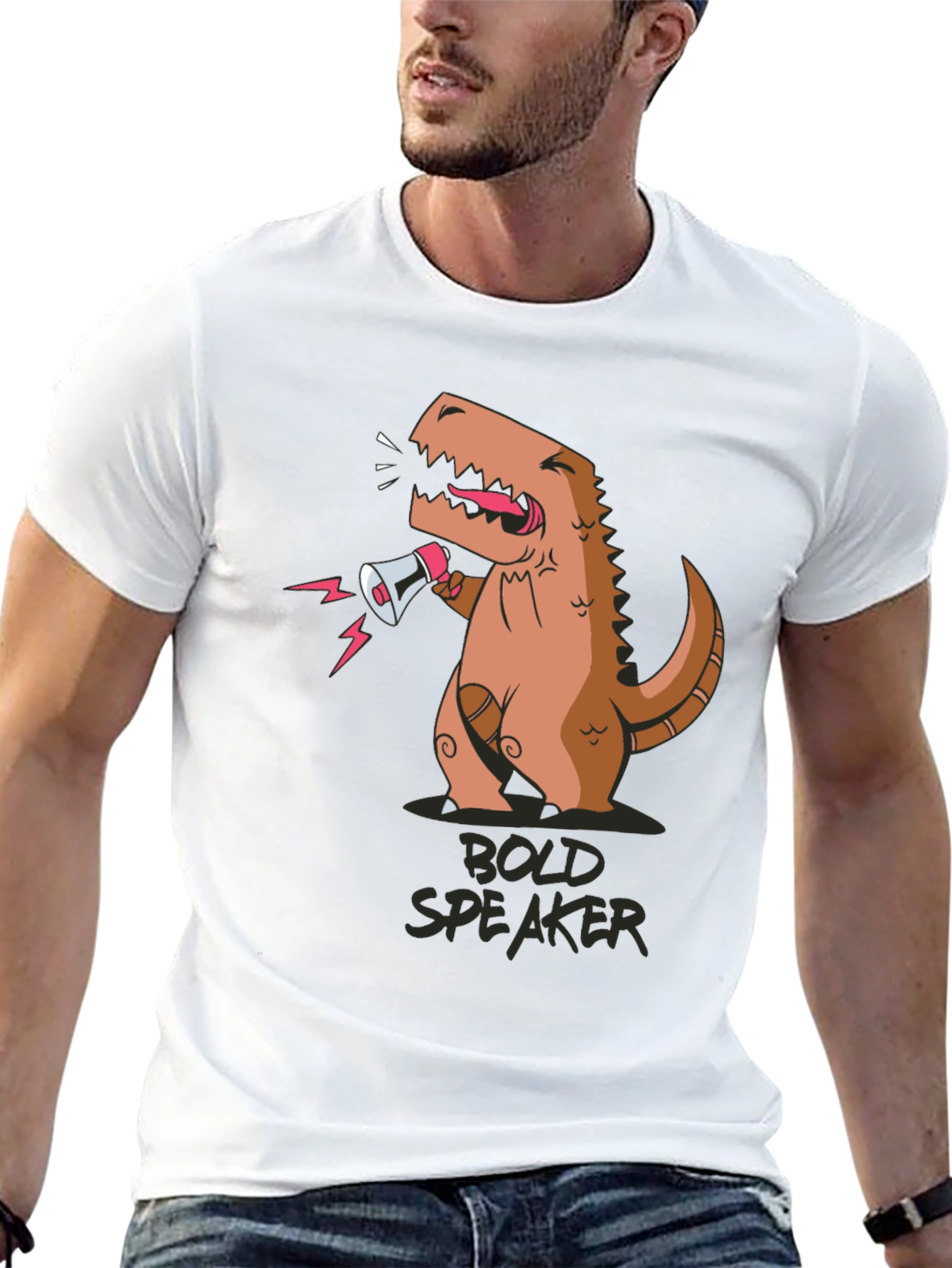 Bold Speaker Dino Graphic Tee