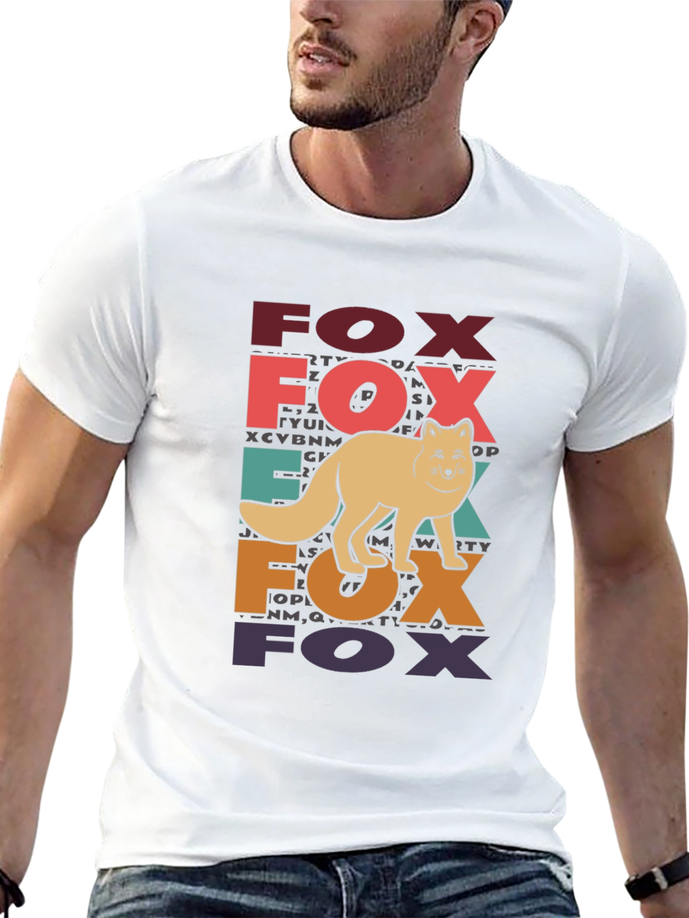 Retro Fox Graphic T-Shirt - Fun Animal Tee
