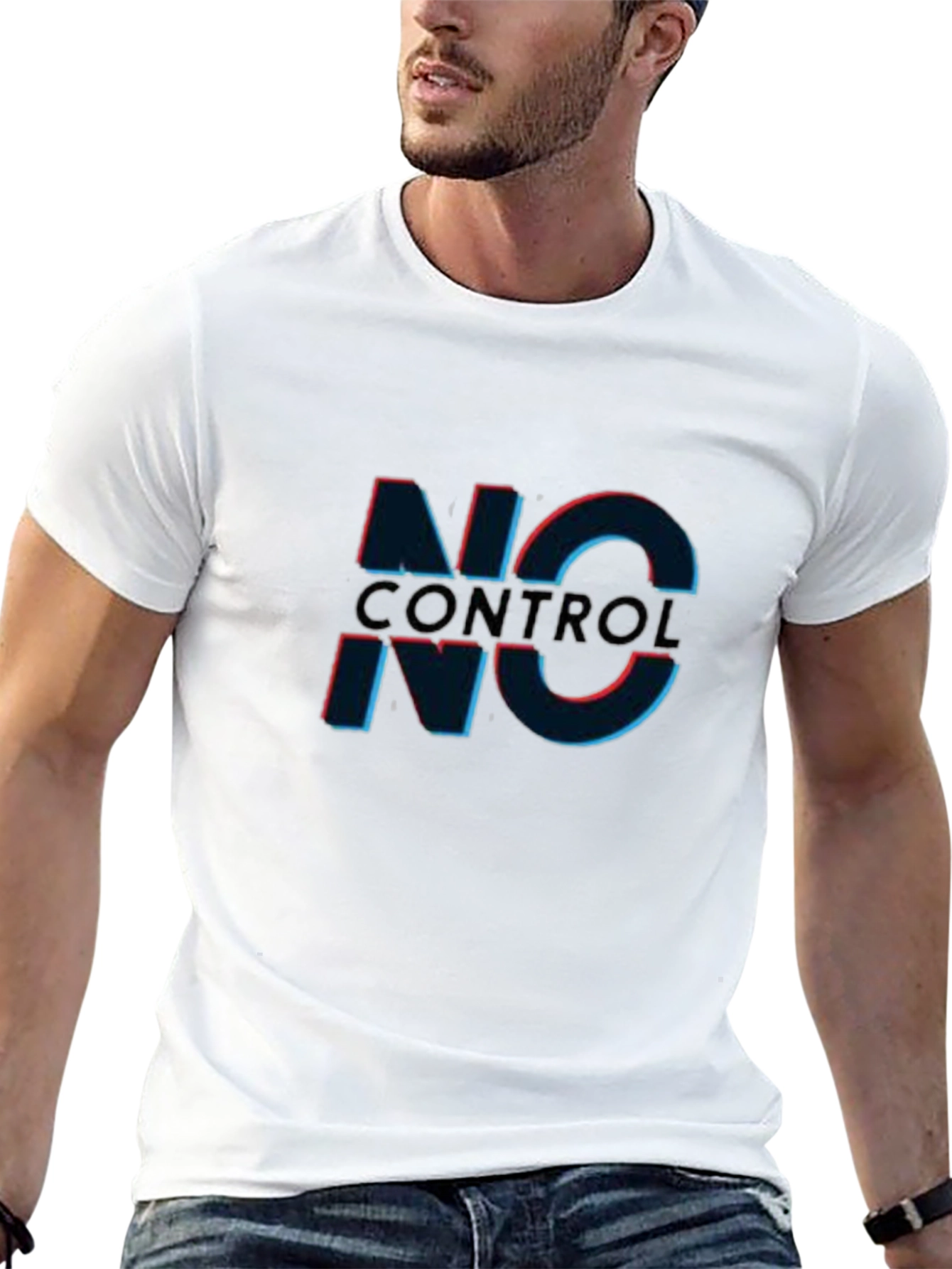 No Control Graphic Tee - Edgy Black T-Shirt