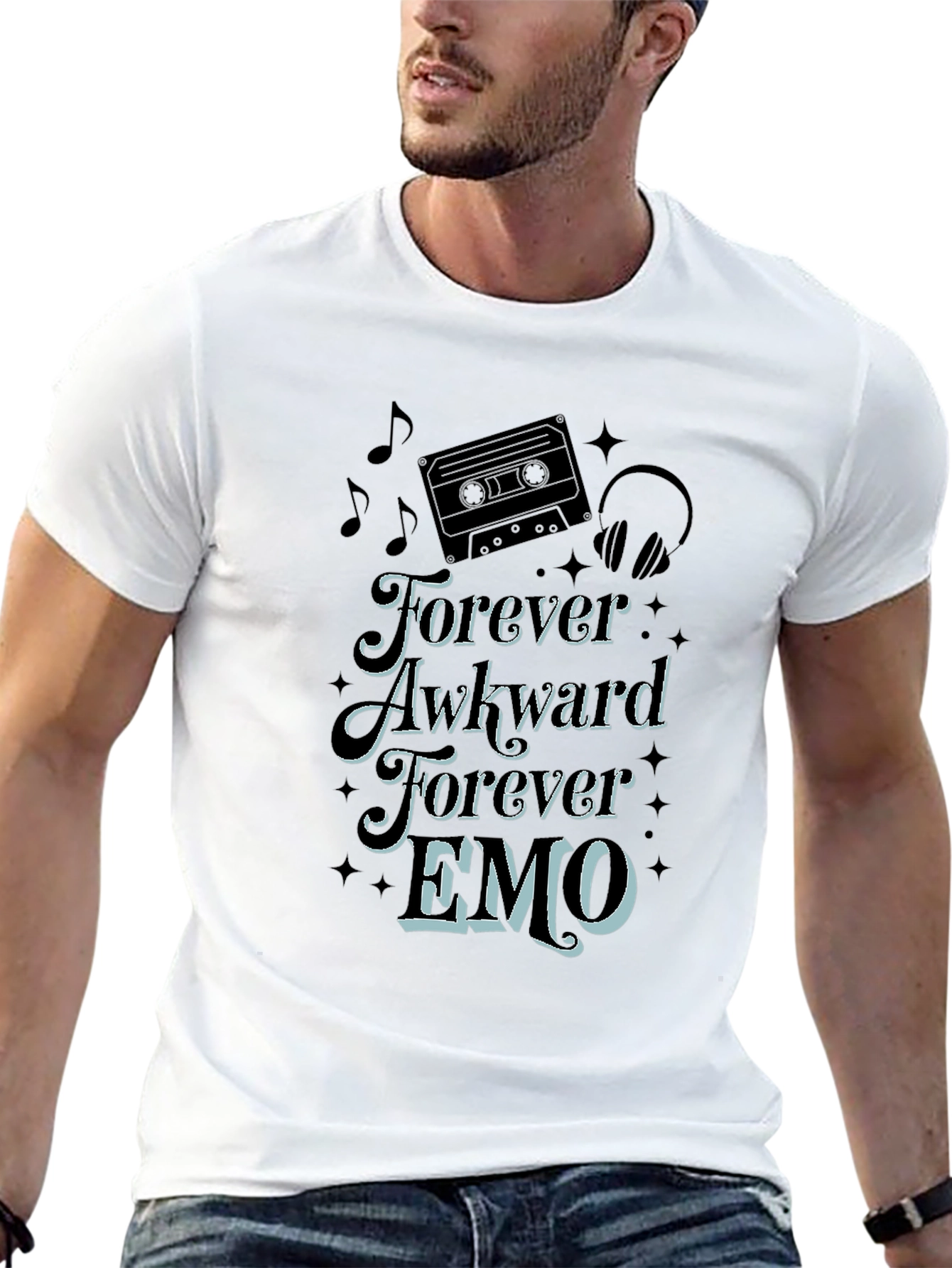 Forever Awkward Emo Graphic Tee