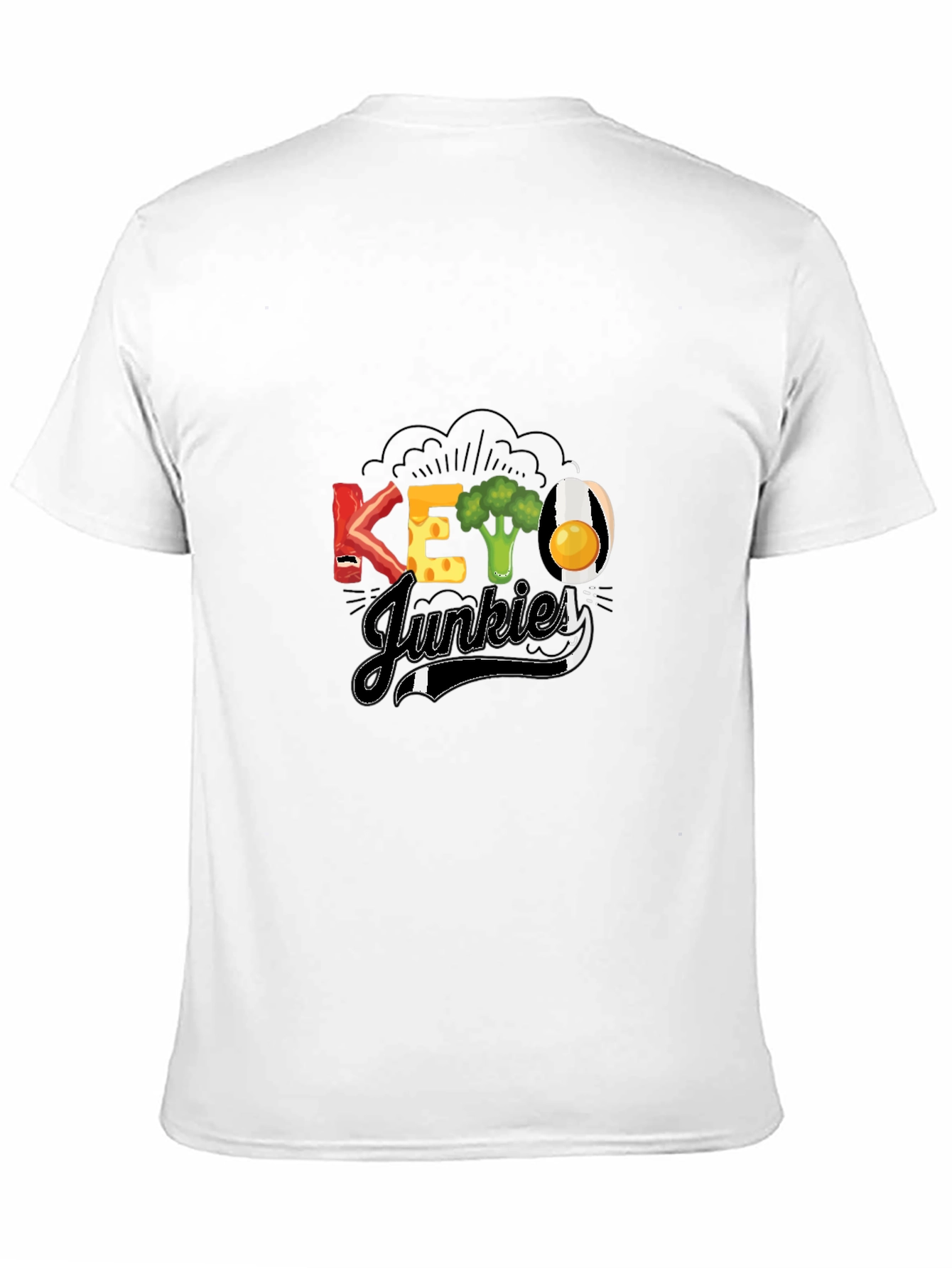 Keto Junkies Graphic Tee - Black Casual T-Shirt