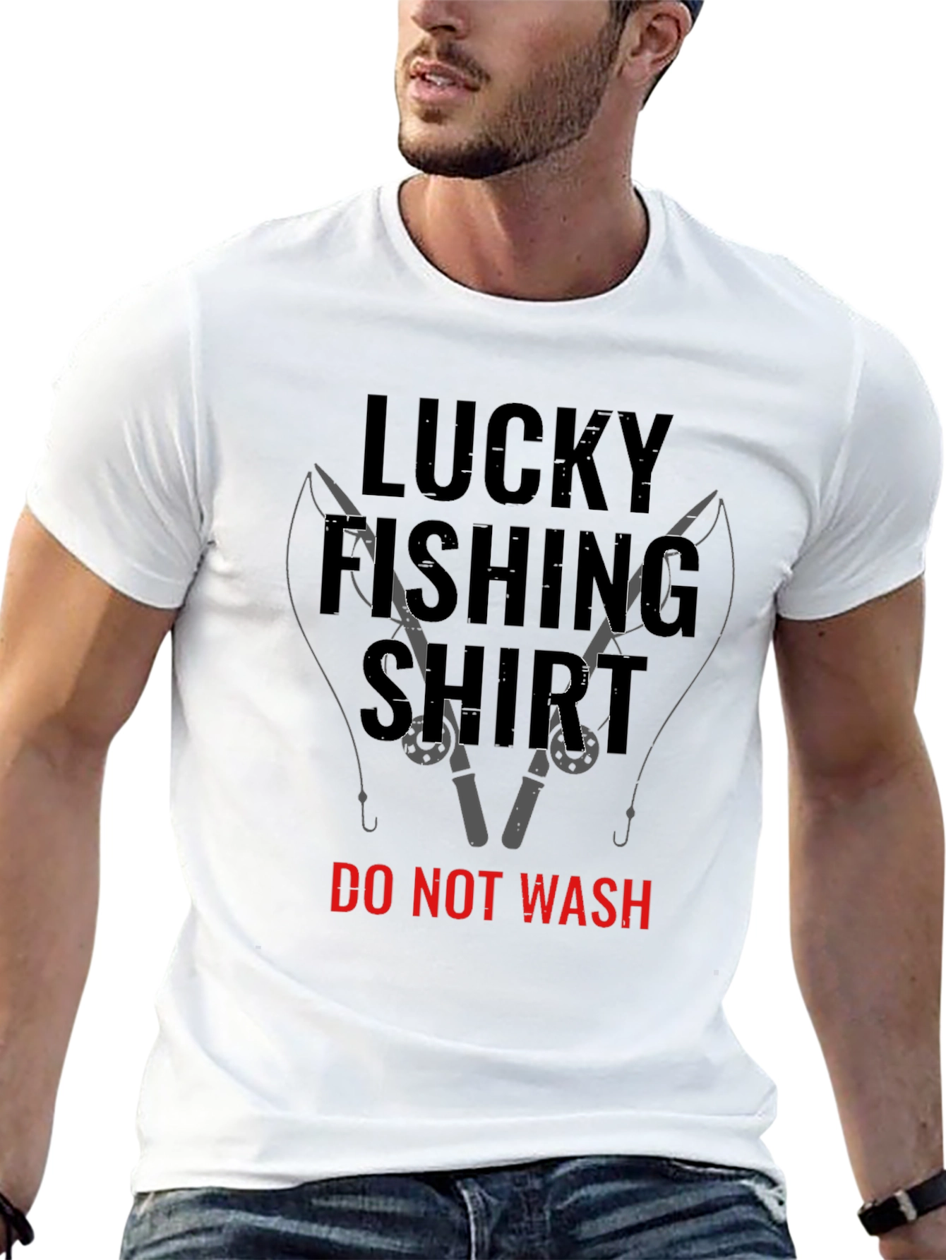 Lucky Fishing Shirt - Novelty T-Shirt
