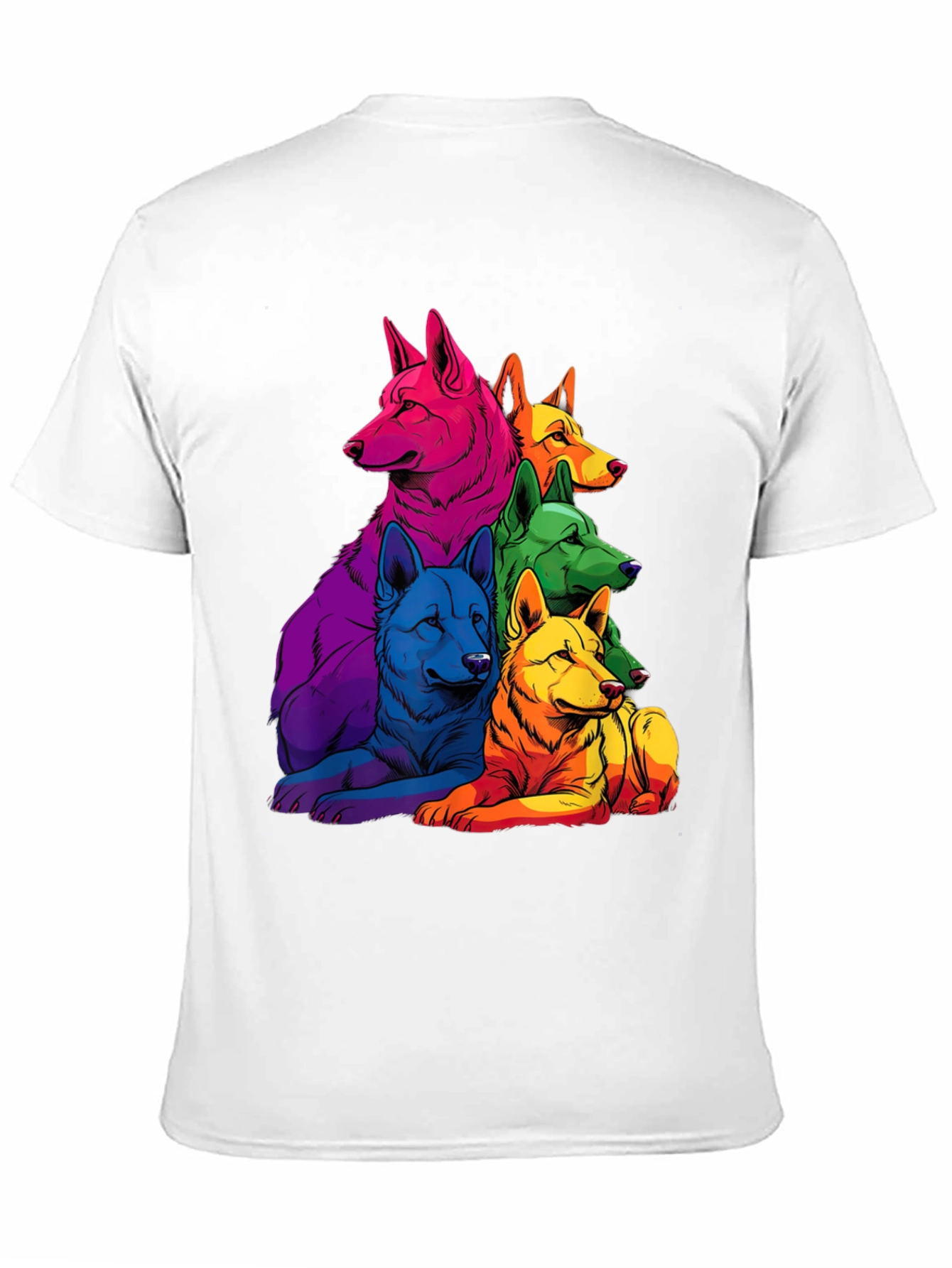 Rainbow Wolf Pack T-Shirt
