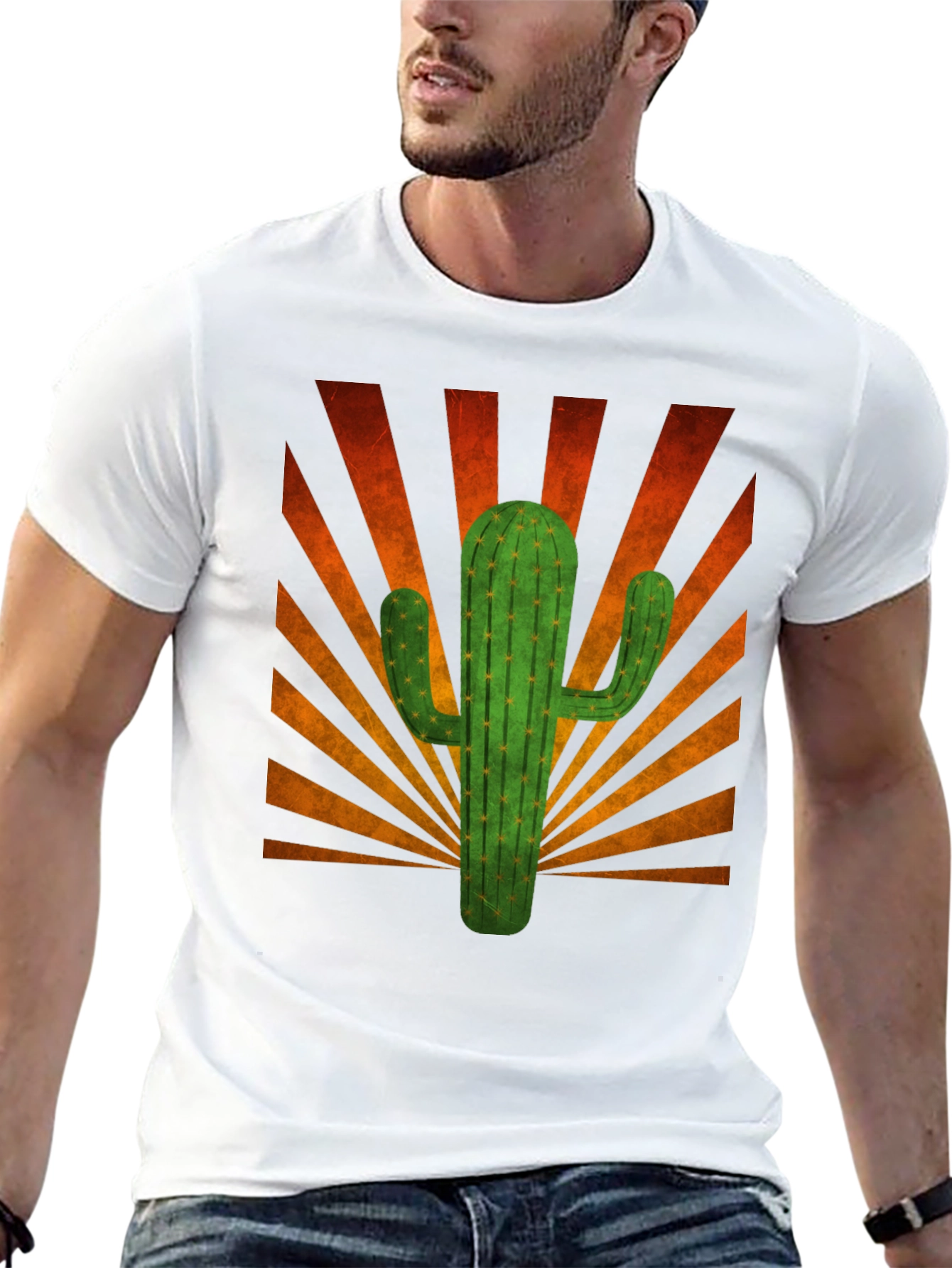 Cactus Sunset Graphic Tee - Desert Vibes T-Shirt