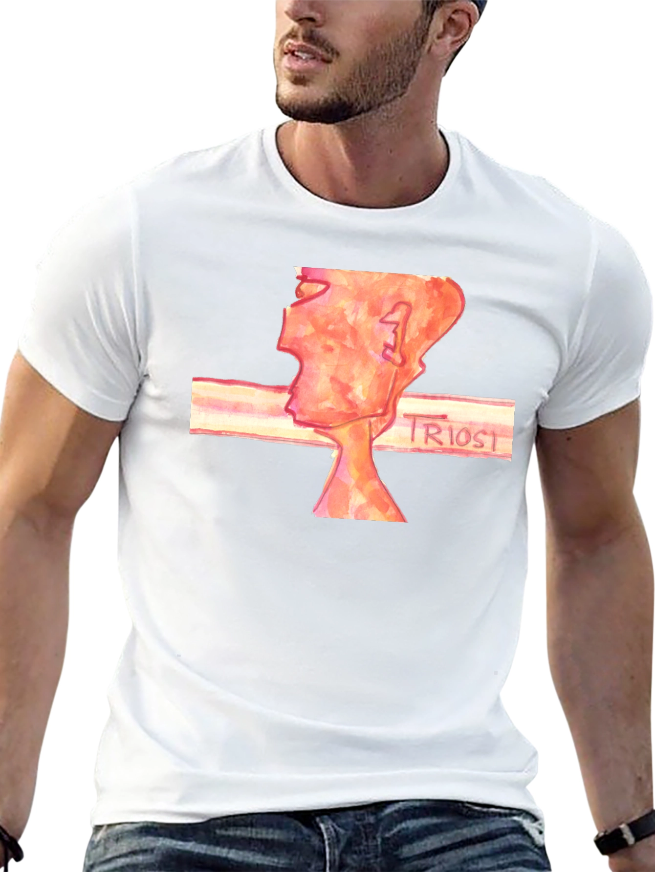 Abstract Art Black T-Shirt - Triost Design