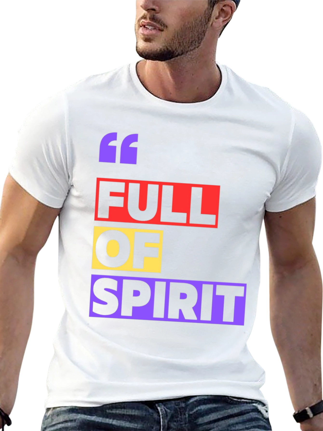 Full of Spirit Graphic T-Shirt - Trendy Casual Wear