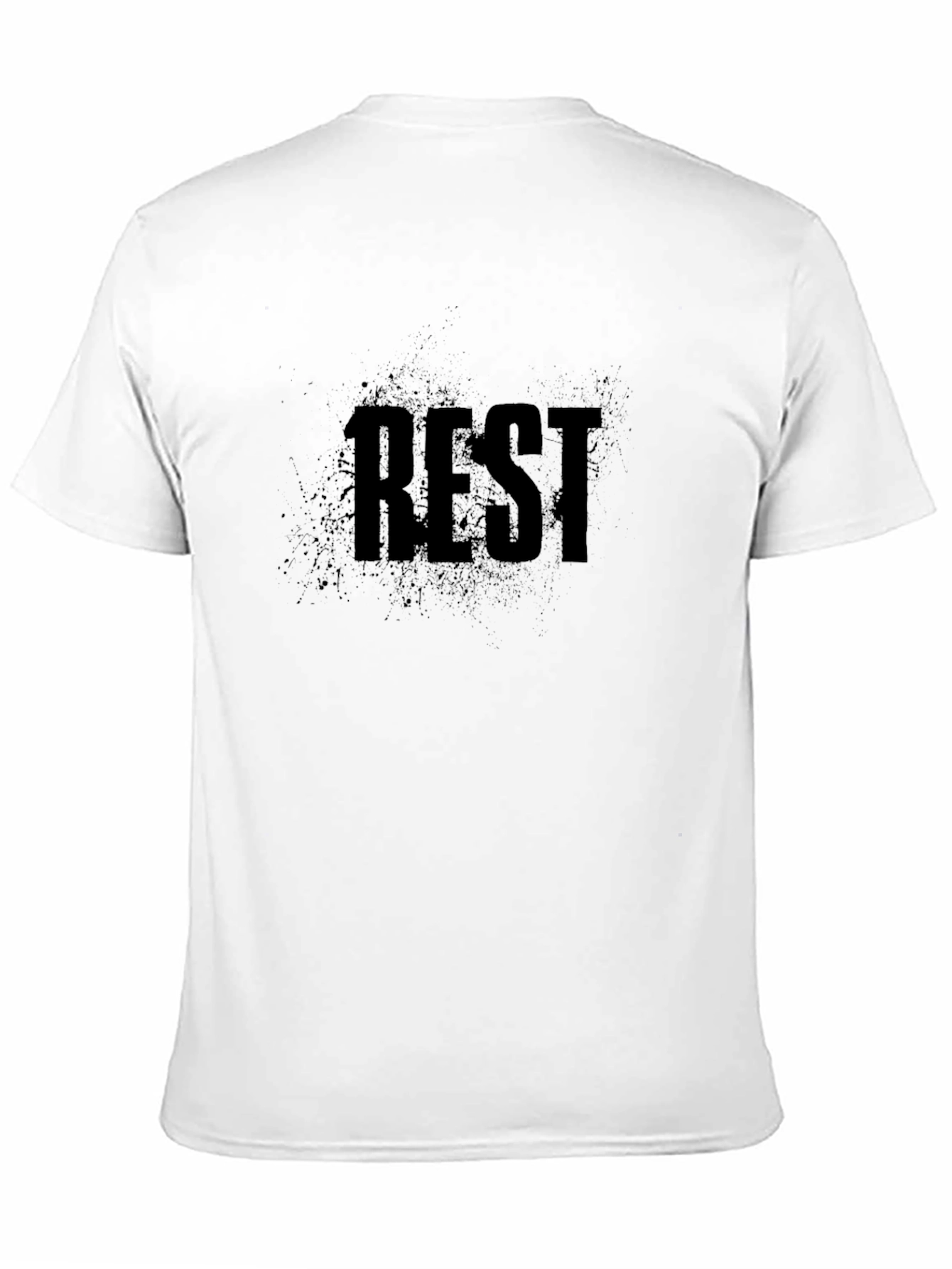 REST Graphic T-Shirt - Relaxed Fit Black Tee